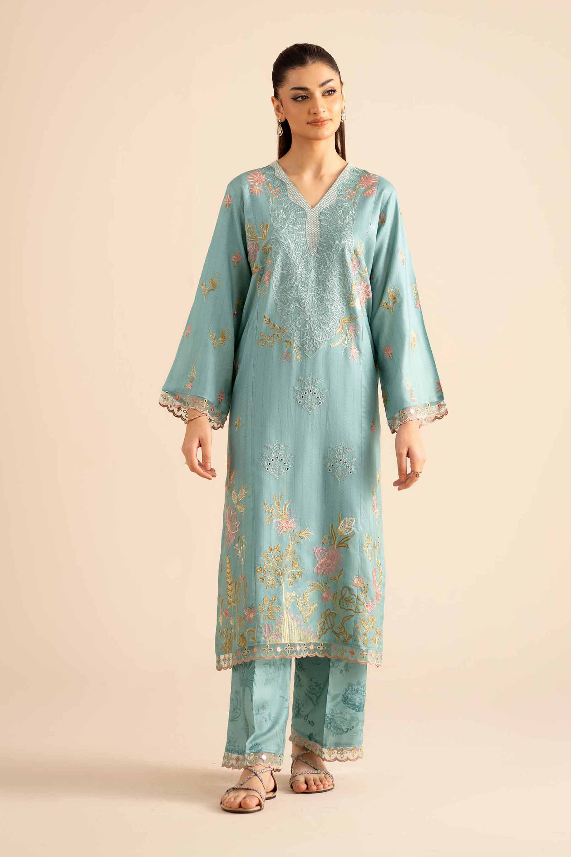 2 Piece - Embroidered Suit - PW25-257