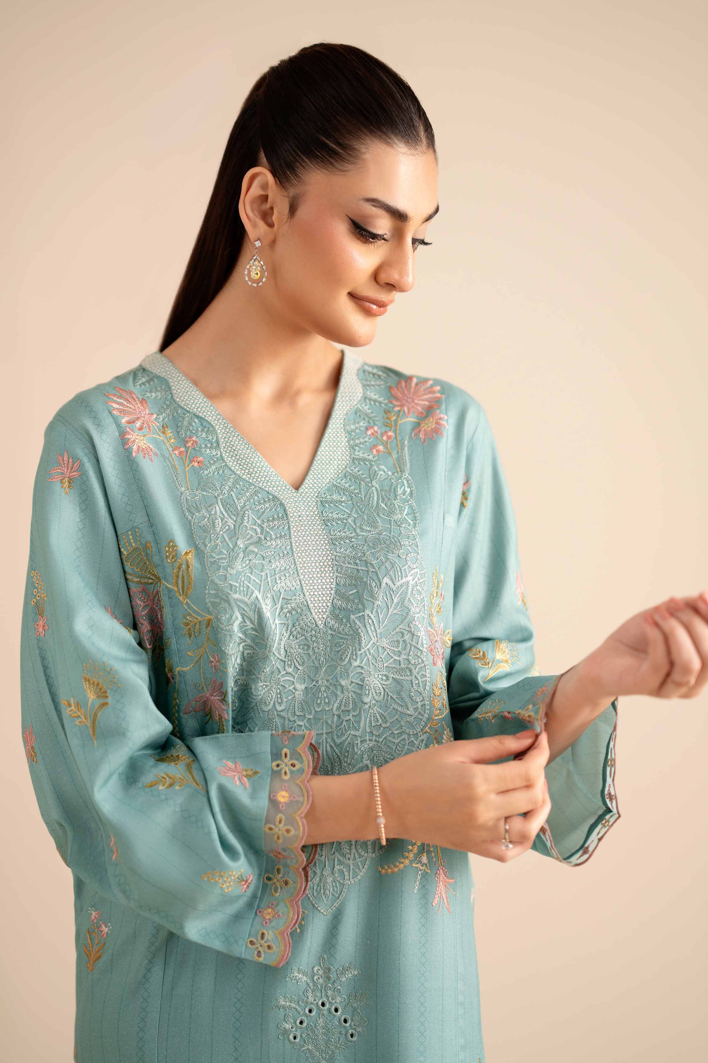2 Piece - Embroidered Suit - PW25-257