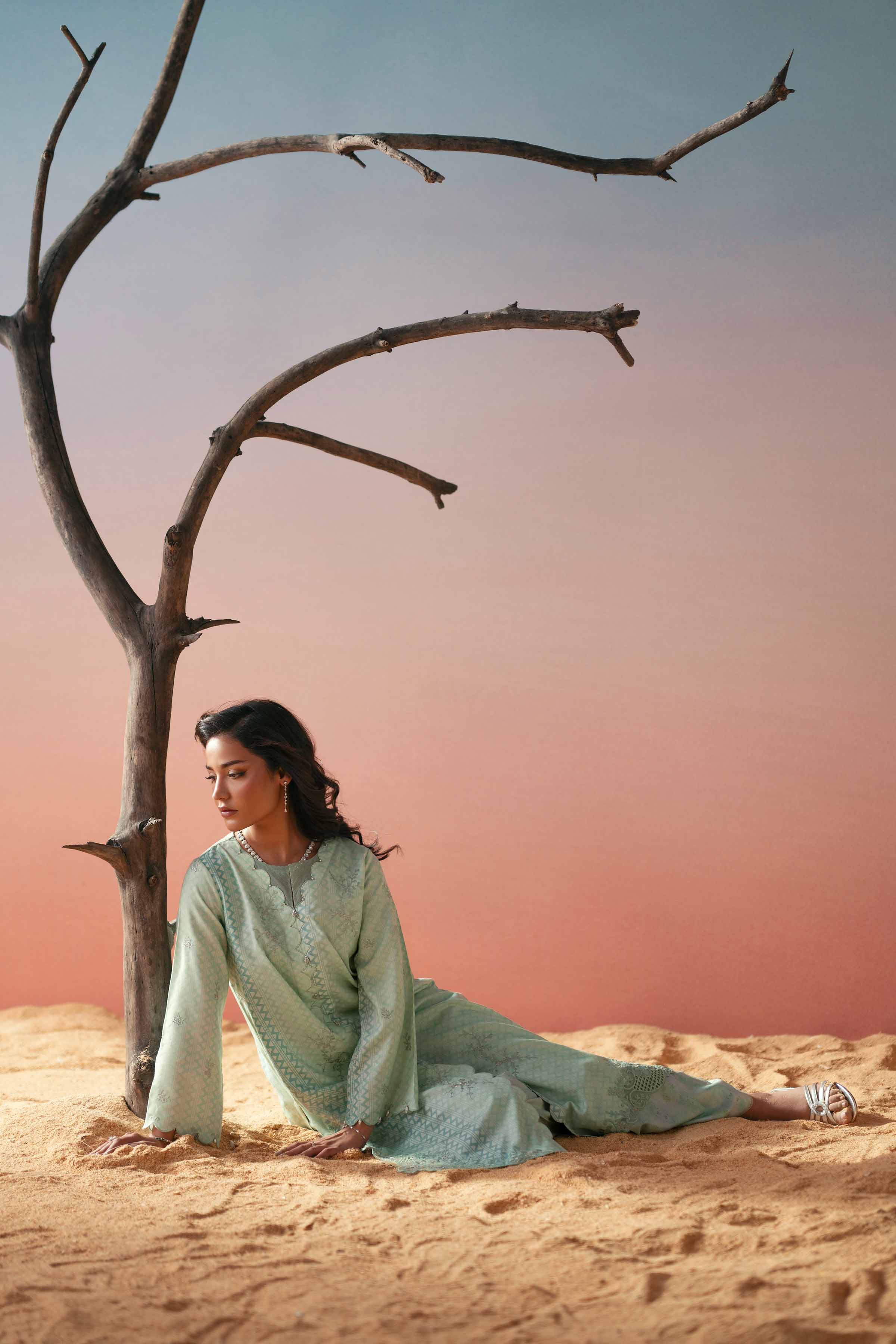 2 Piece - Printed Embroidered Suit - PW25-259 for Women - Pret Collection | Nishat | Shop Online