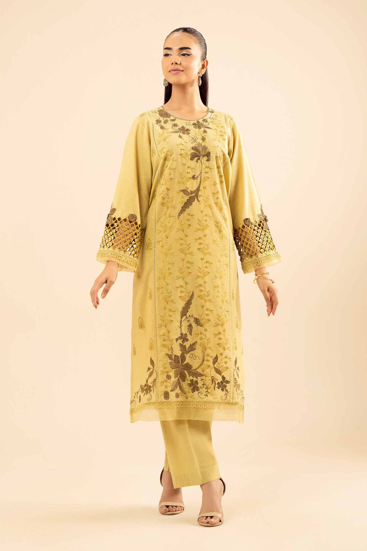 2 Piece - Embroidered Suit - PW25-262 for Women - Pret Collection | Nishat | Shop Online