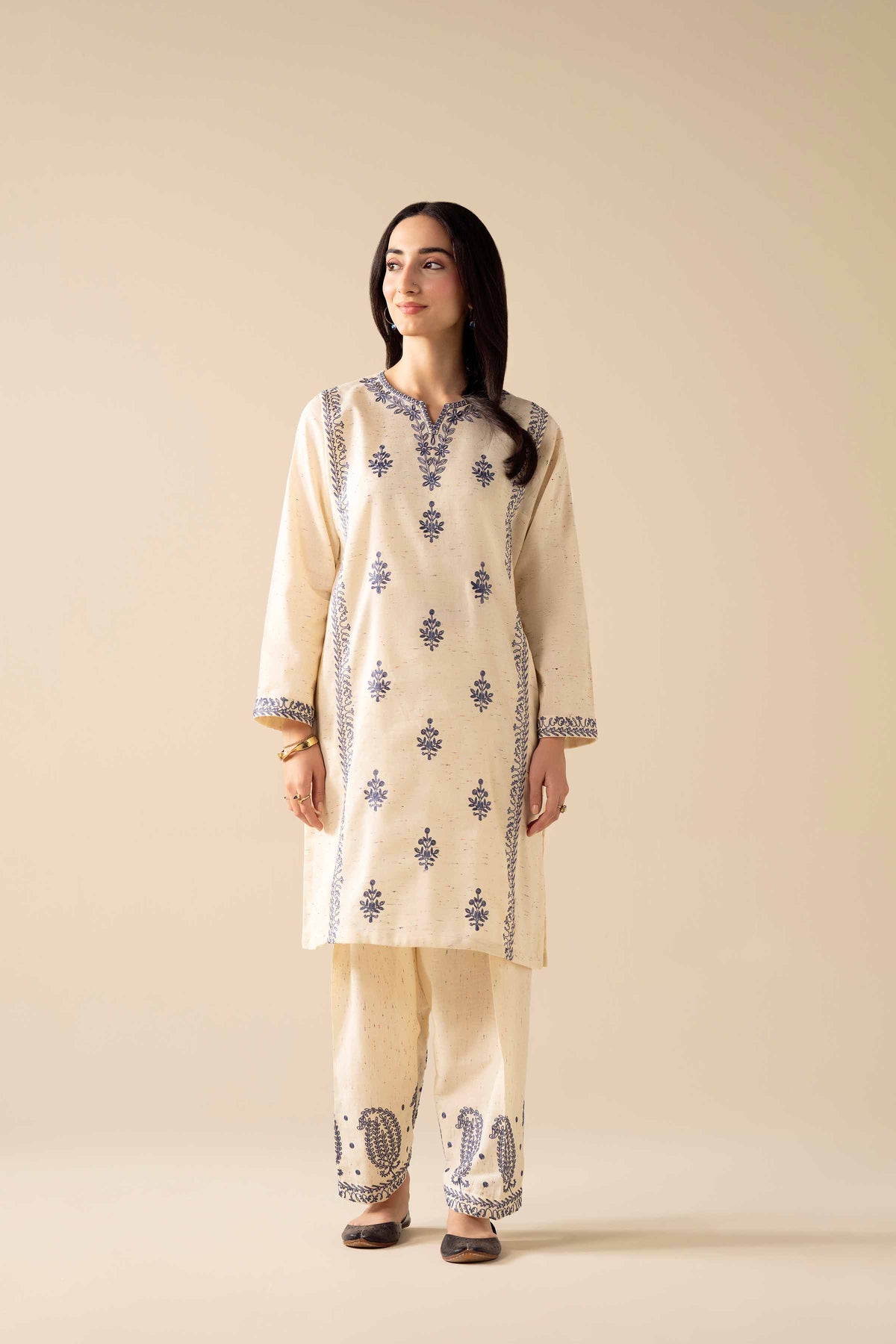 2 Piece - Embroidered Suit - PW25-271