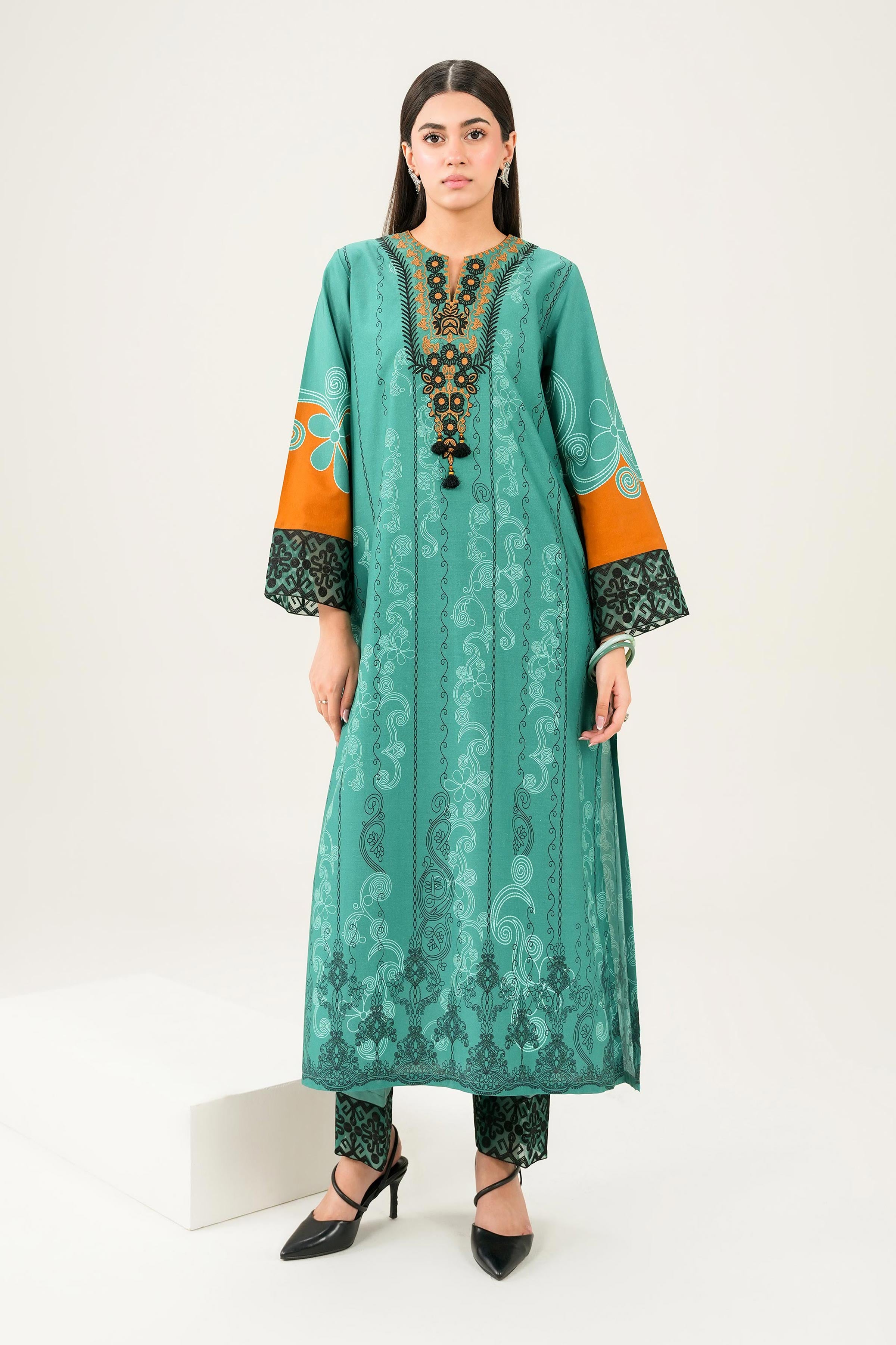 2 Piece - Printed Embroidered Suit - PW25-279 for Women - Pret Collection | Nishat | Shop Online