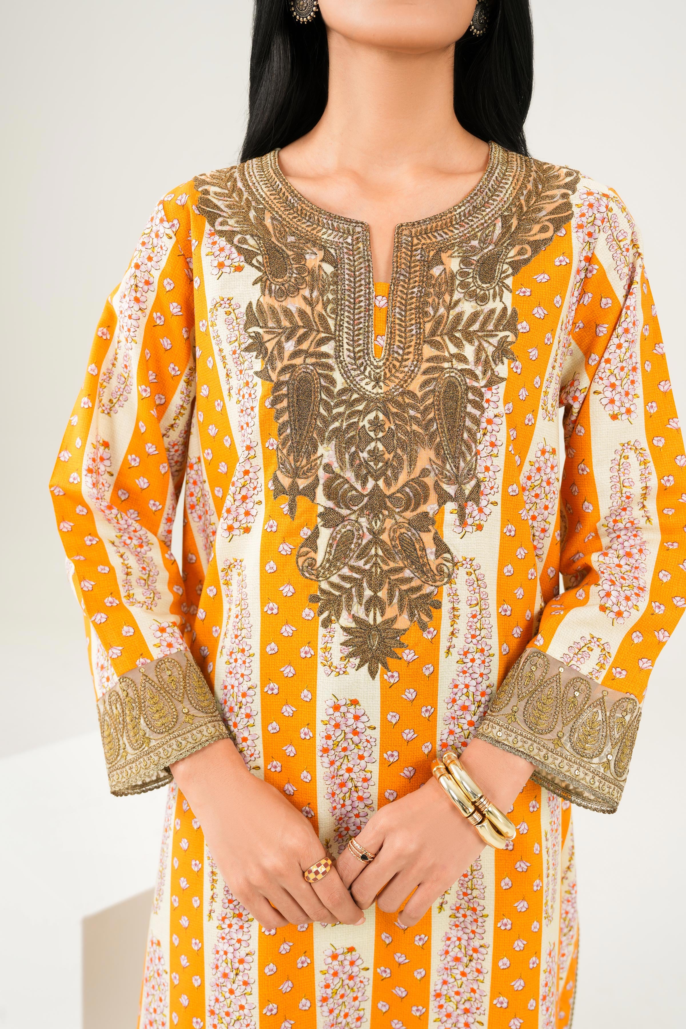 2 Piece - Printed Embroidered Suit - PW25-281 for Women - Pret Collection | Nishat | Shop Online