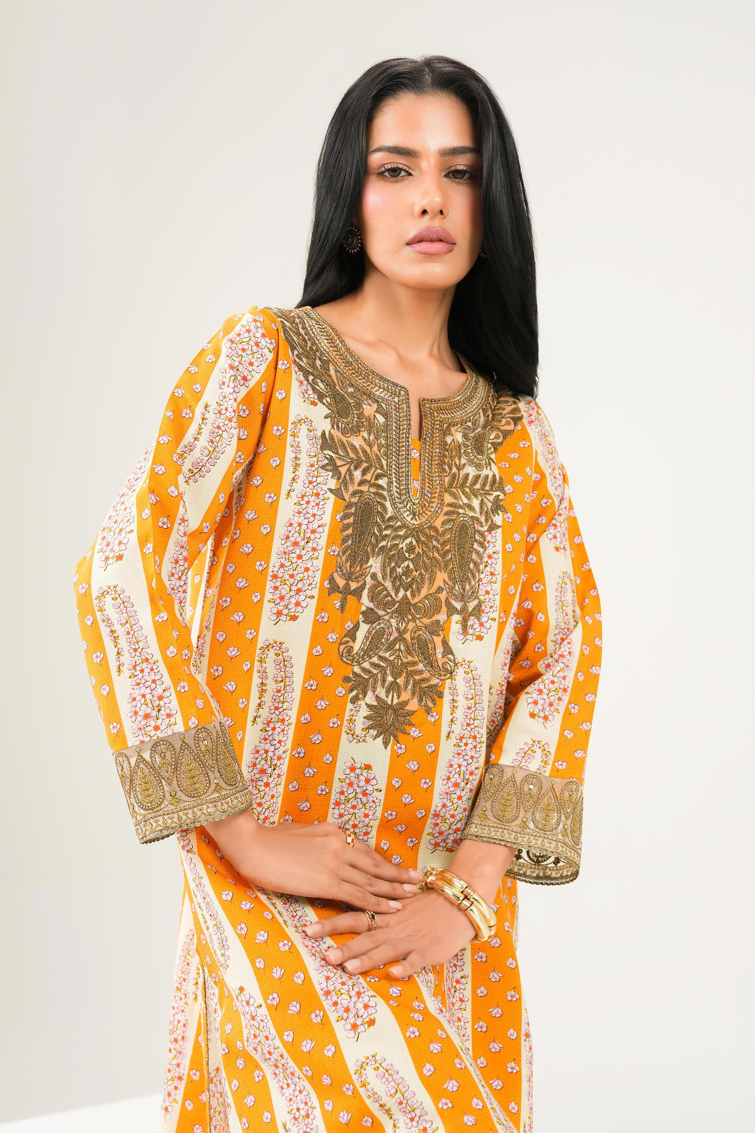 2 Piece - Printed Embroidered Suit - PW25-281 for Women - Pret Collection | Nishat | Shop Online