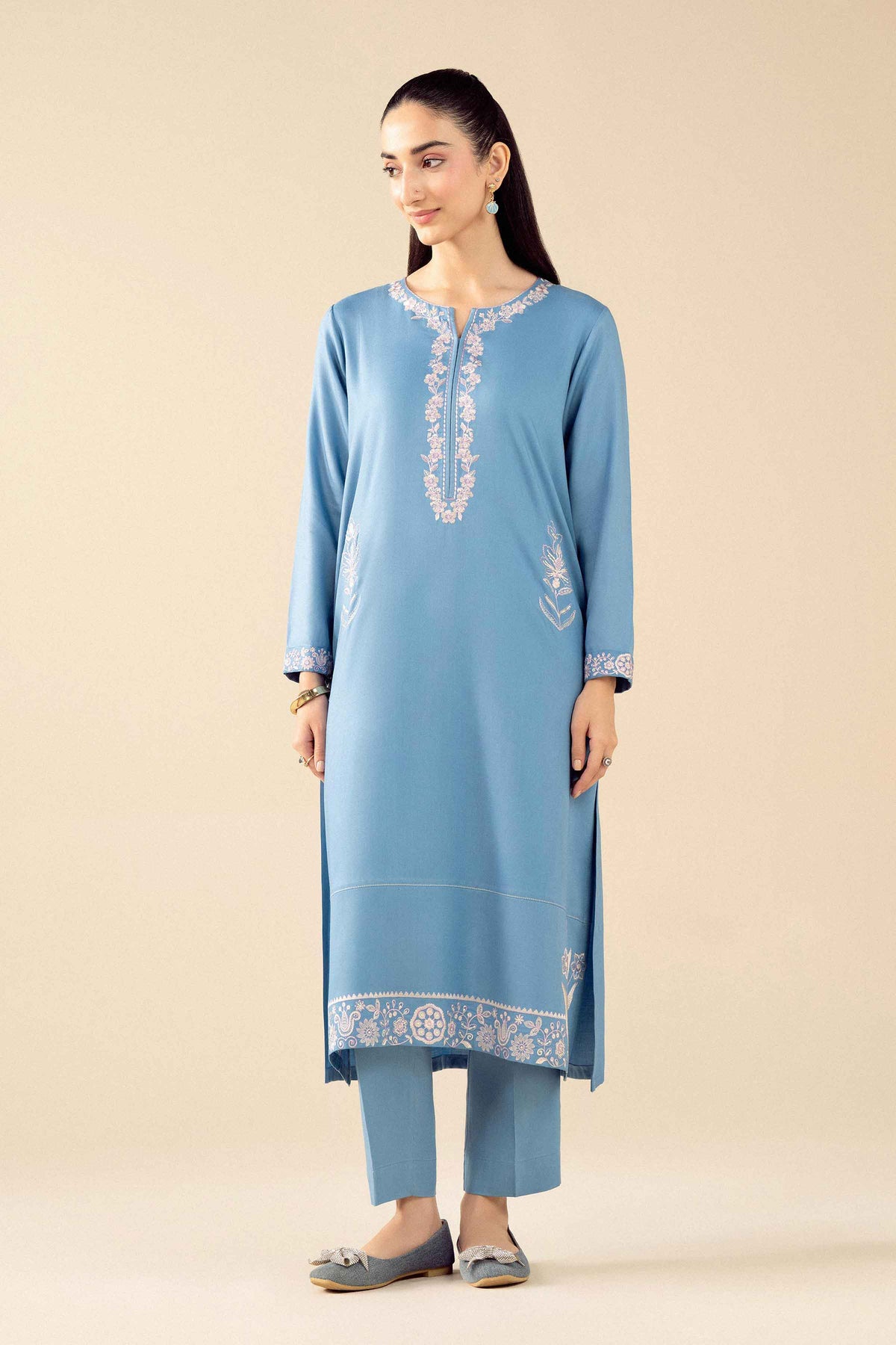 2 Piece - Embroidered Suit - PW25-285 for Women - Pret Collection | Nishat | Shop Online
