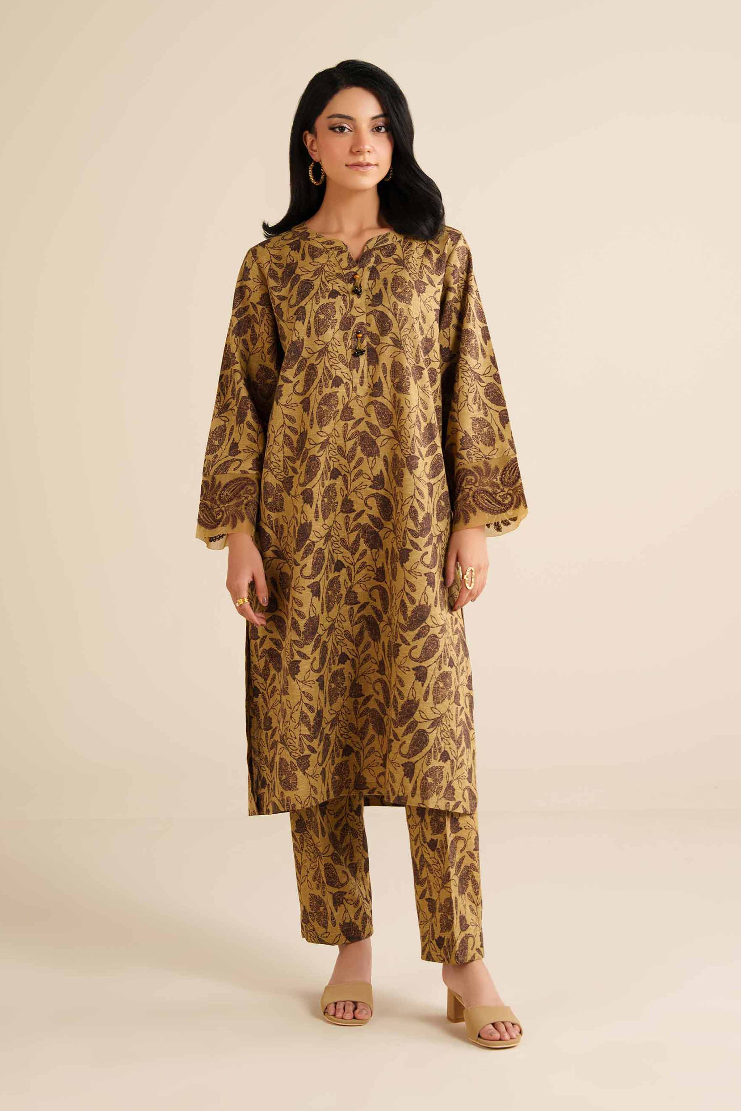 2 Piece - Printed Embroidered Suit - PW25-293 for Women - Pret Collection | Nishat | Shop Online