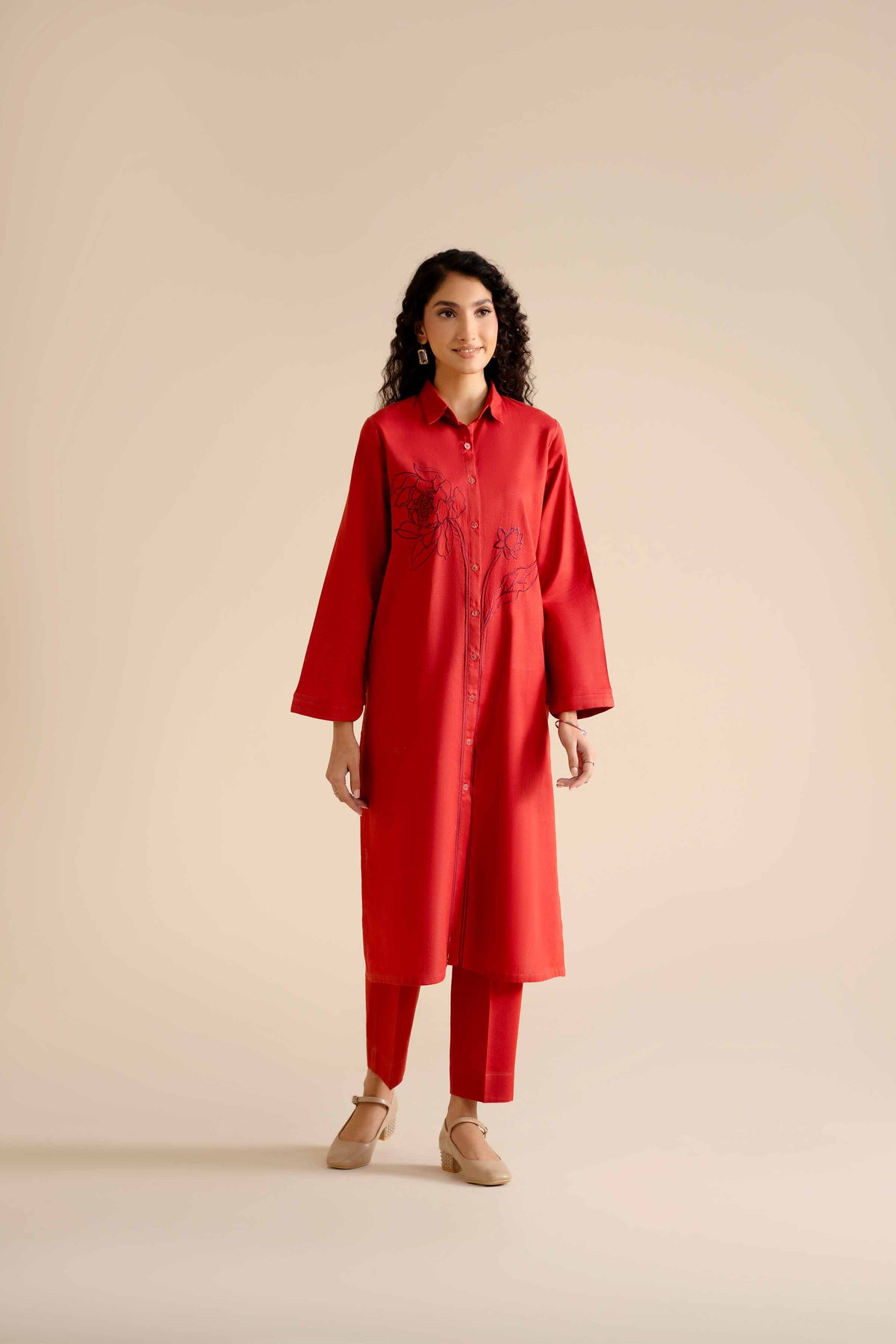 2 Piece - Embroidered Suit - PW25-301 for Women - Pret Collection | Nishat | Shop Online