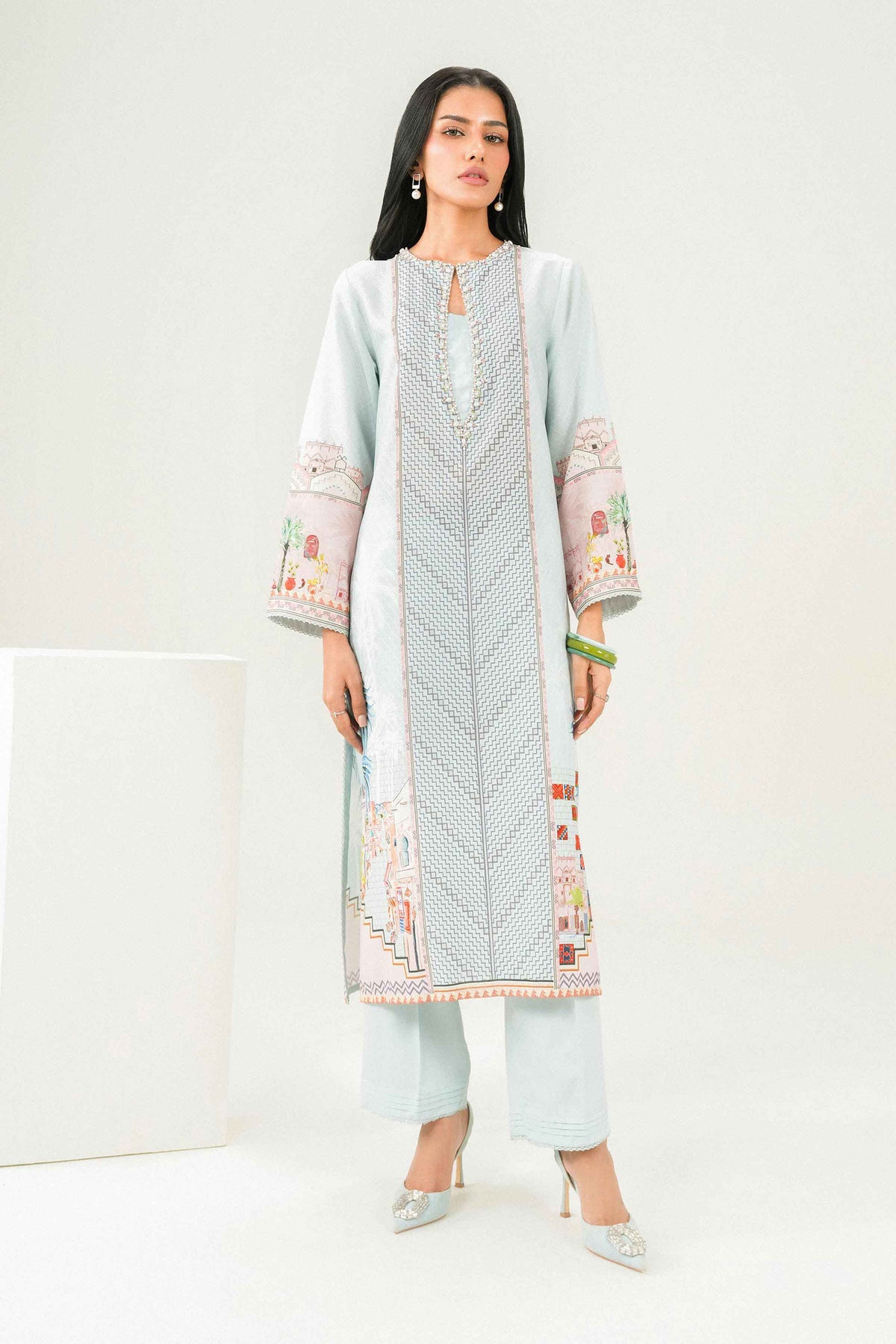 2 Piece - Printed Embroidered Suit - PW25-319 for Women - Pret Collection | Nishat | Shop Online