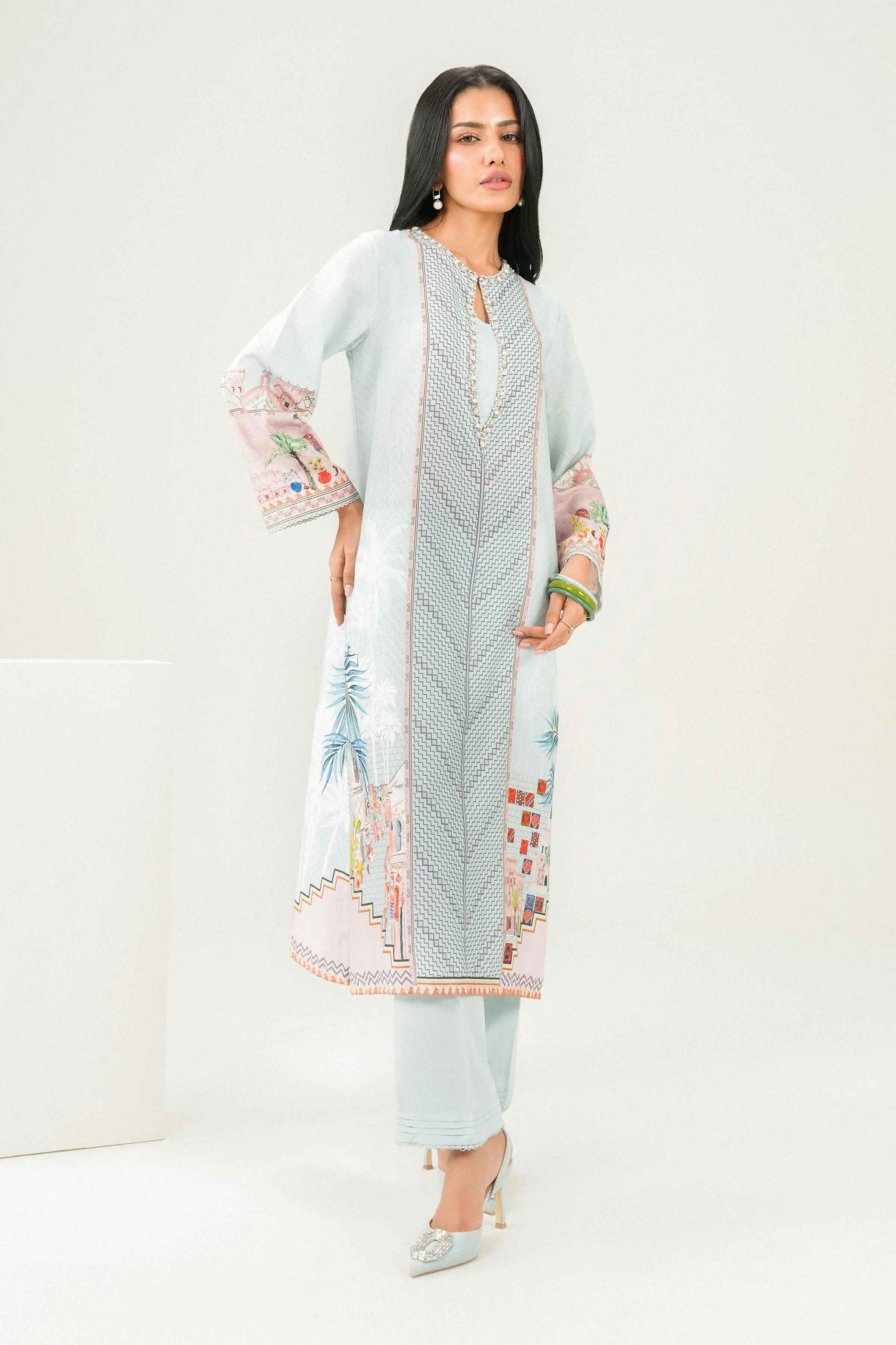 2 Piece - Printed Embroidered Suit - PW25-319 for Women - Pret Collection | Nishat | Shop Online