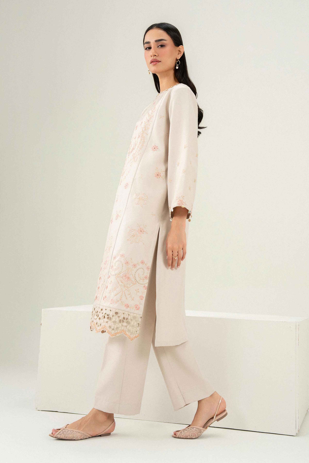2 Piece - Embroidered Suit - PW25-326 for Women - Pret Collection | Nishat | Shop Online