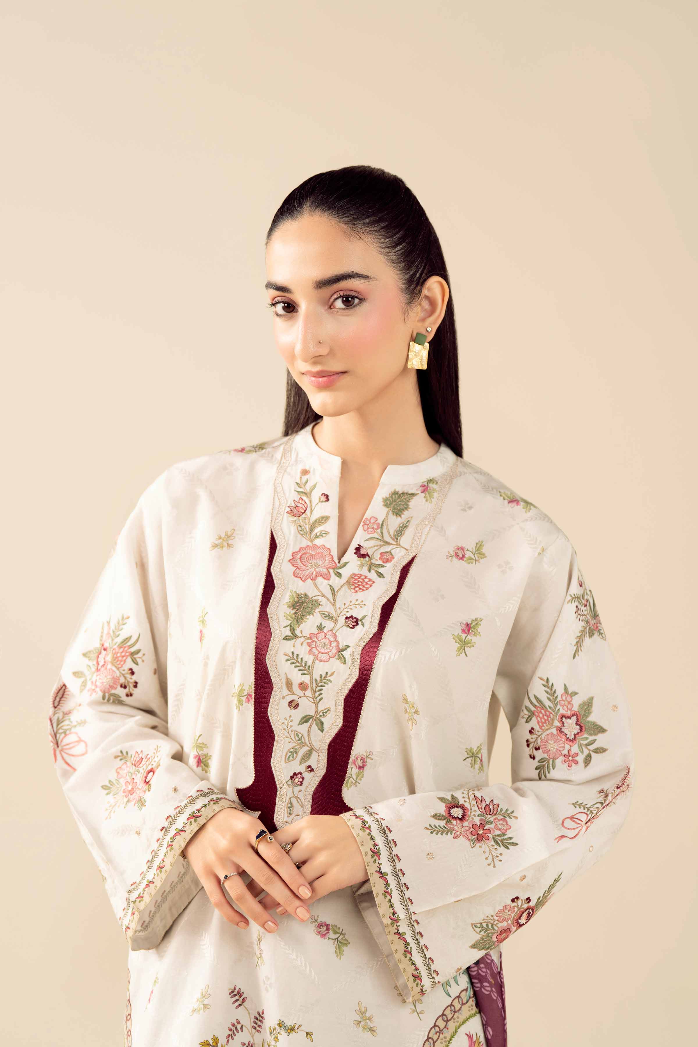 2 Piece - Printed Embroidered Suit - PW25-329 for Women - Pret Collection | Nishat | Shop Online