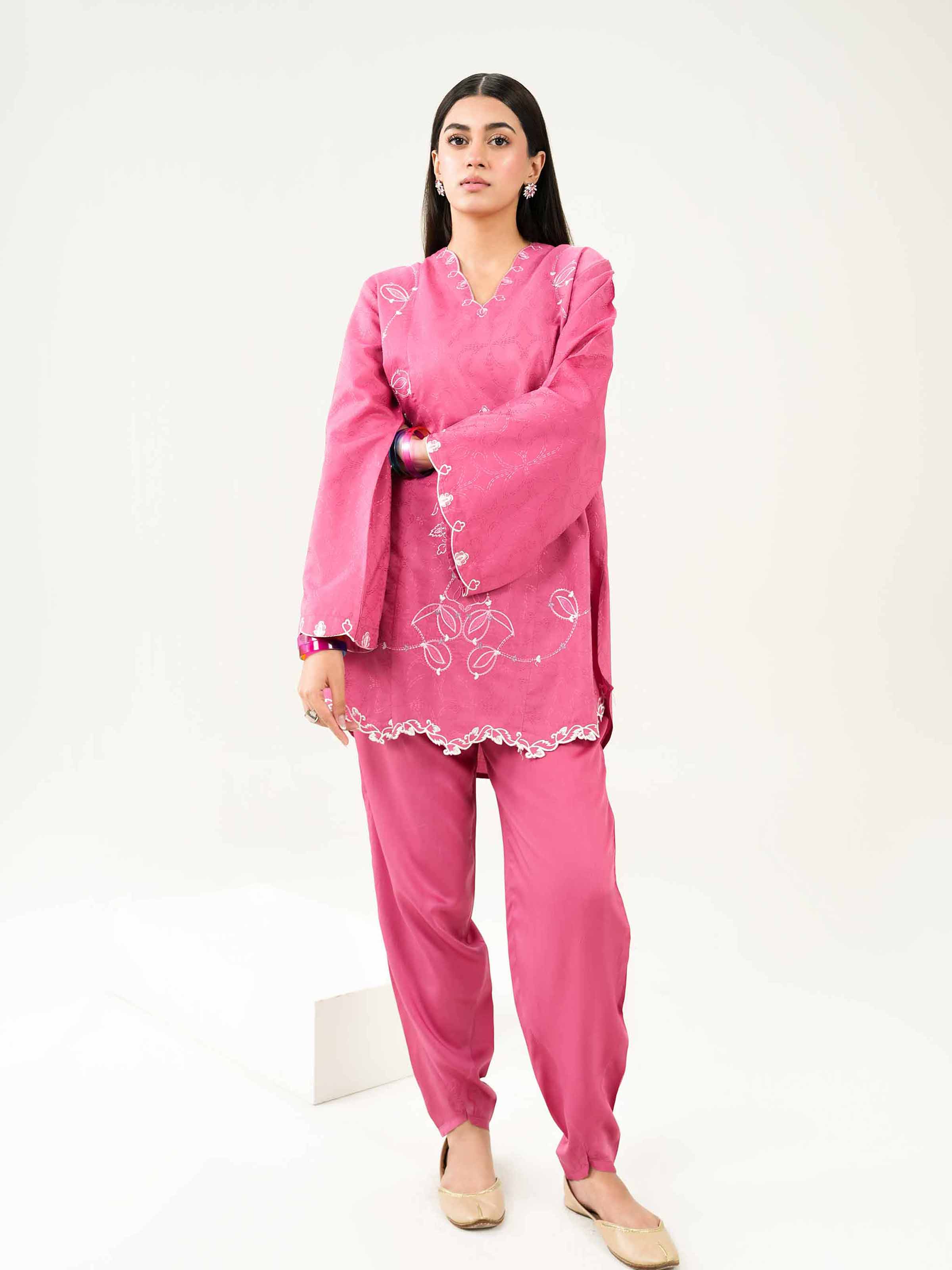 2 Piece - Embroidered Suit - PW25-335