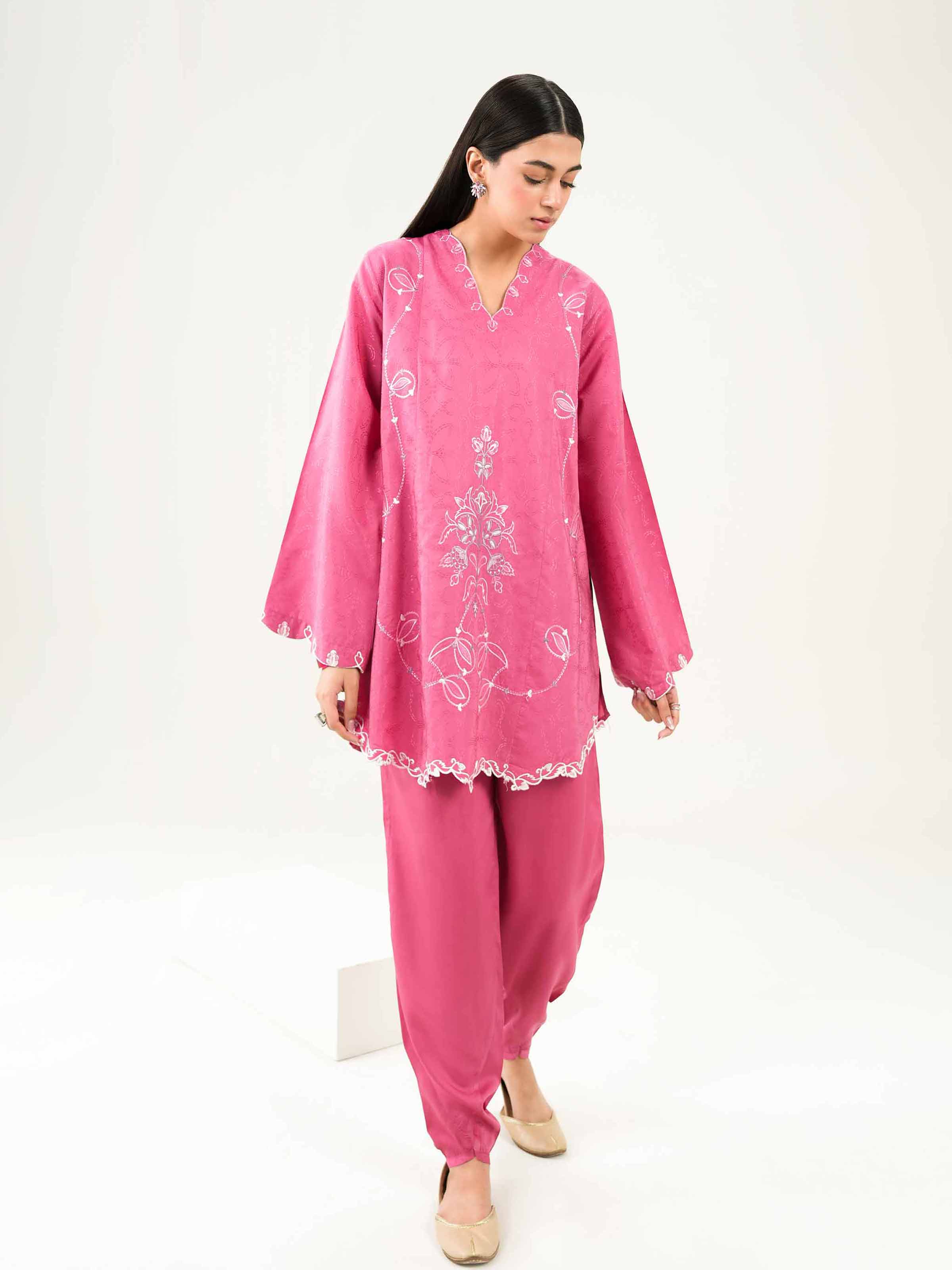 2 Piece - Embroidered Suit - PW25-335