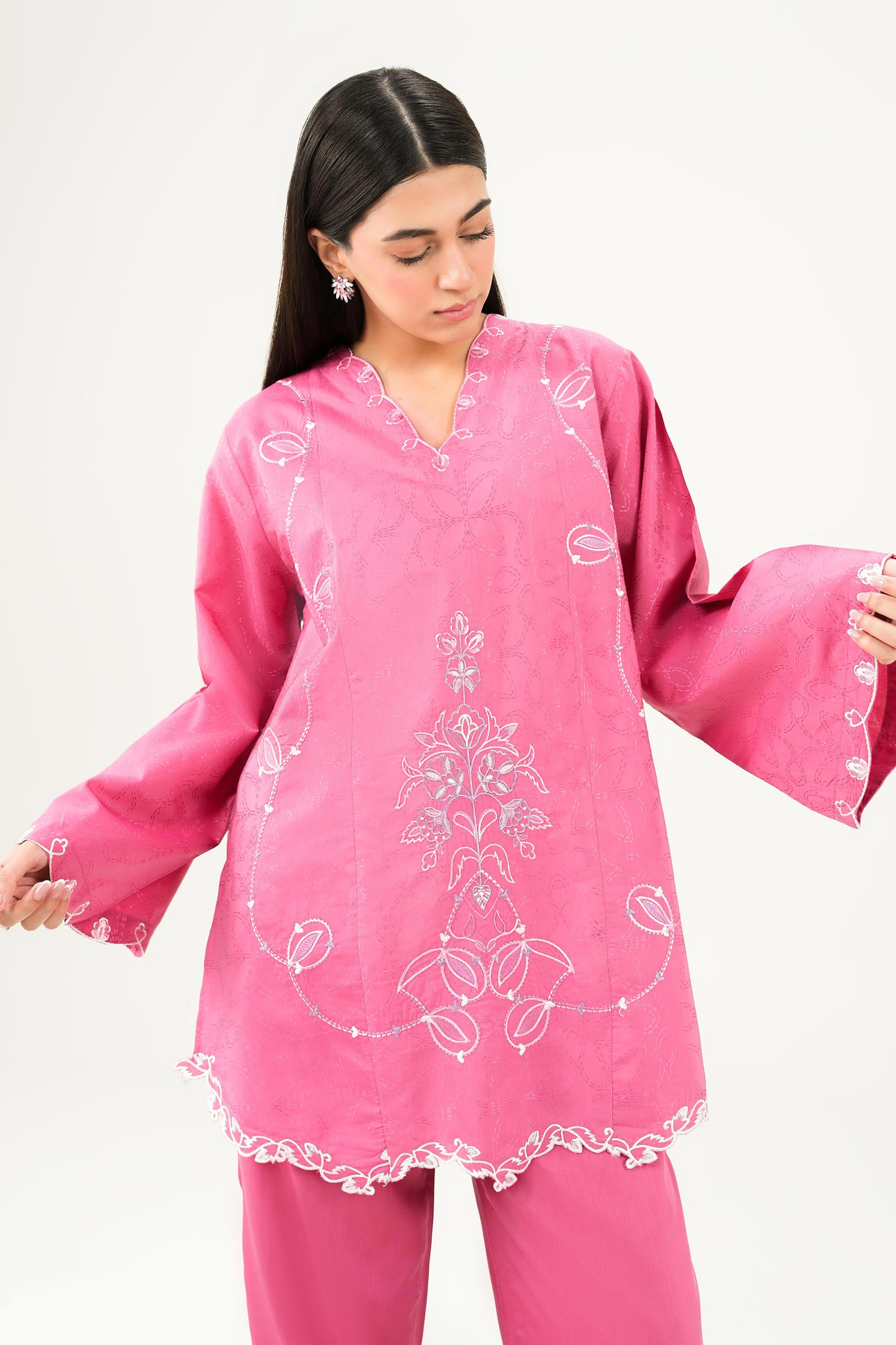 2 Piece - Embroidered Suit - PW25-335 for Women - Pret Collection | Nishat | Shop Online