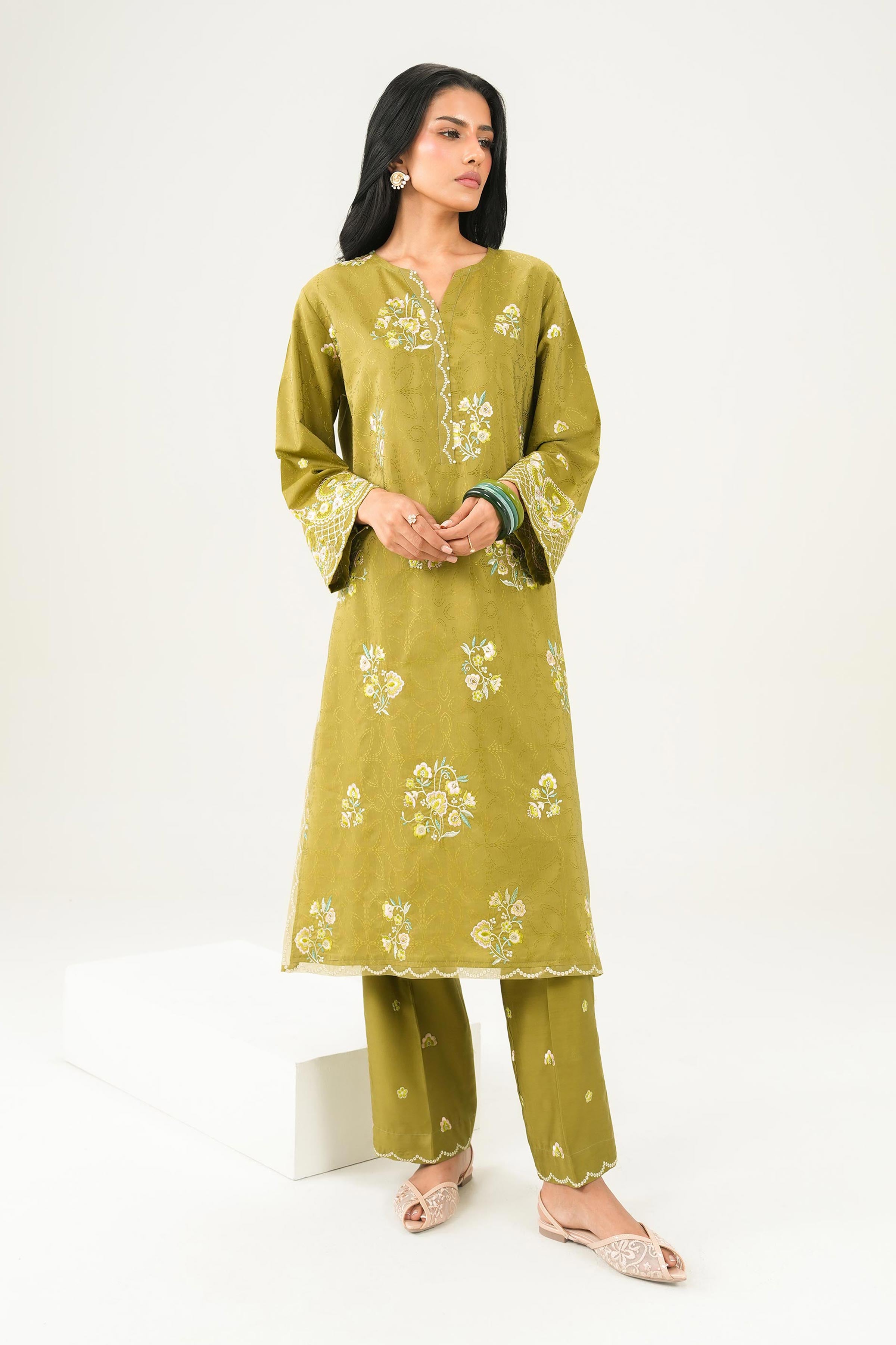 2 Piece - Embroidered Suit - PW25-337 for Women - Pret Collection | Nishat | Shop Online
