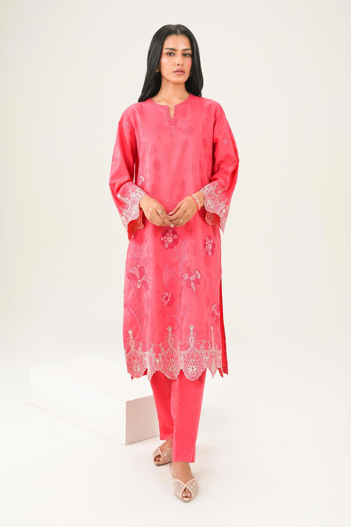 2 Piece - Embroidered Suit - PW25-338 for Women - Pret Collection | Nishat | Shop Online
