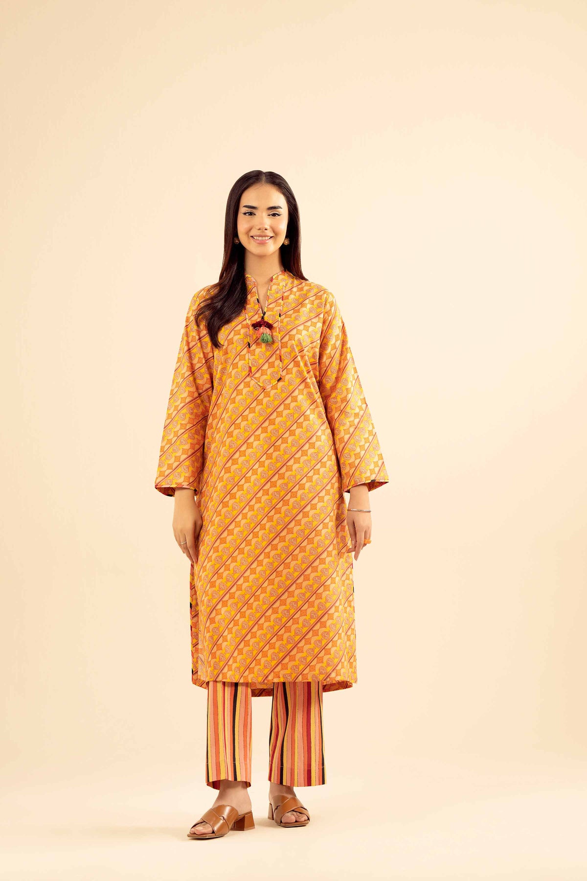 2 Piece - Printed Embroidered Suit - PW25-34 for Women - Pret Collection | Nishat | Shop Online