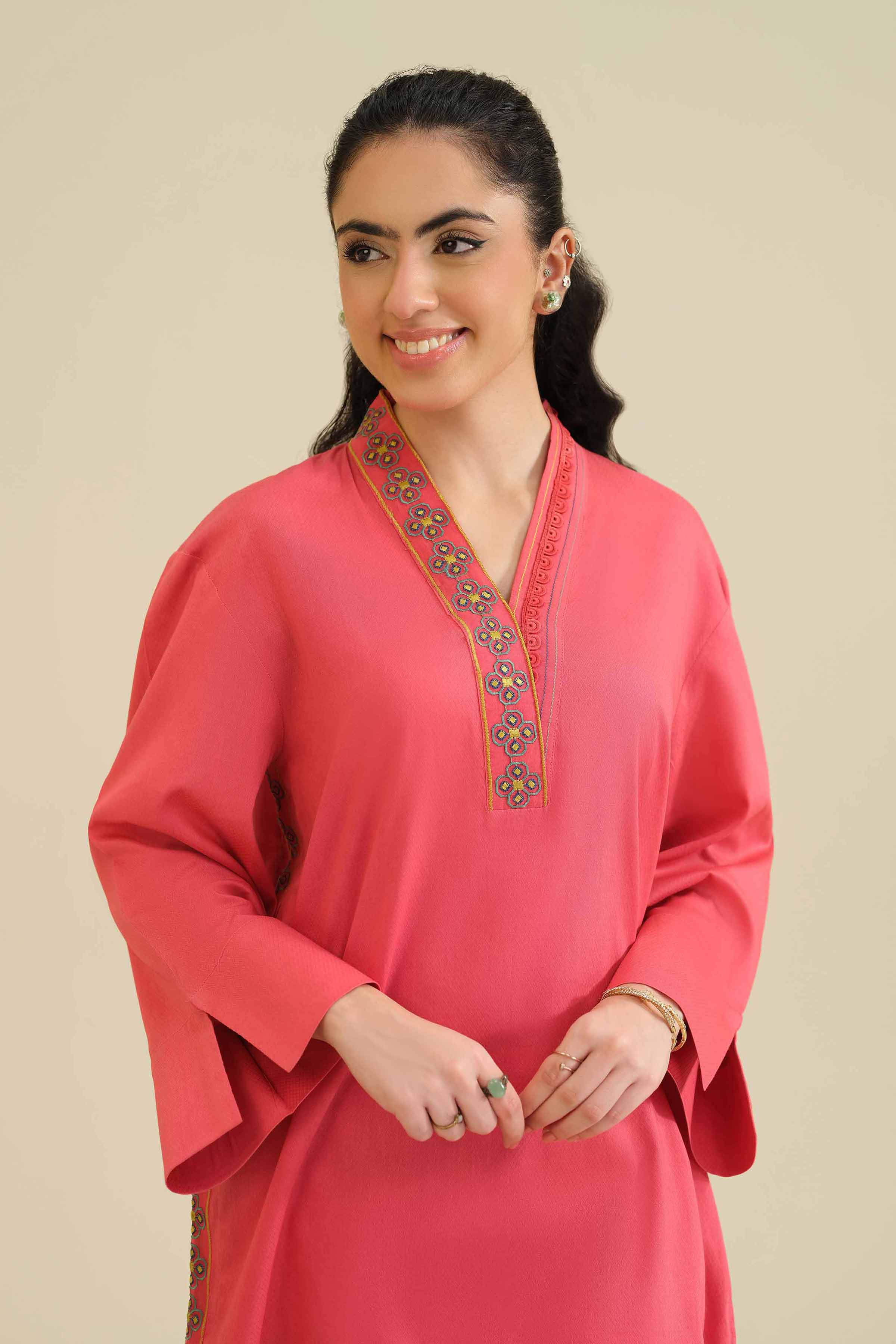 Embroidered Shirt - PW25-35 for Women - Pret Collection | Nishat | Shop Online