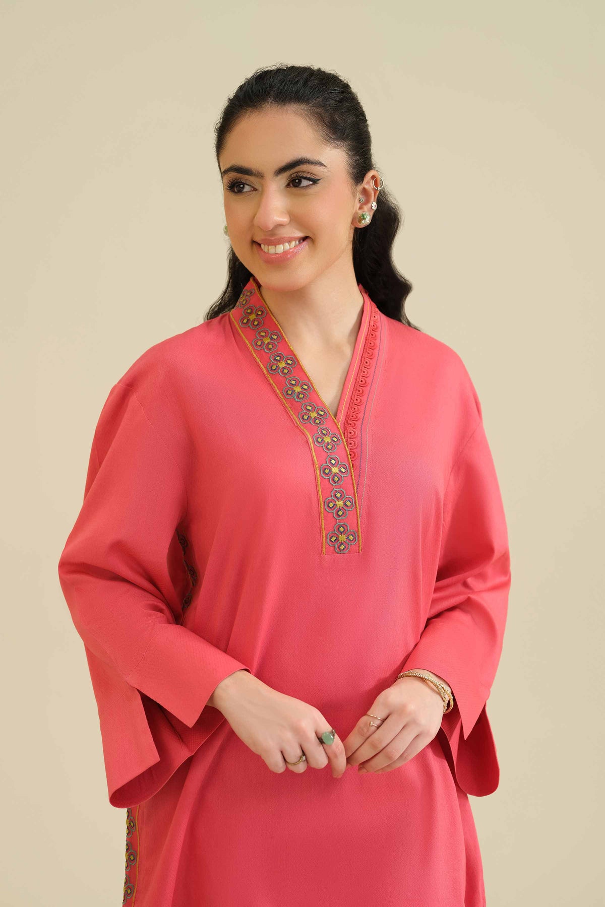 Embroidered Shirt - PW25-35 for Women - Pret Collection | Nishat | Shop Online