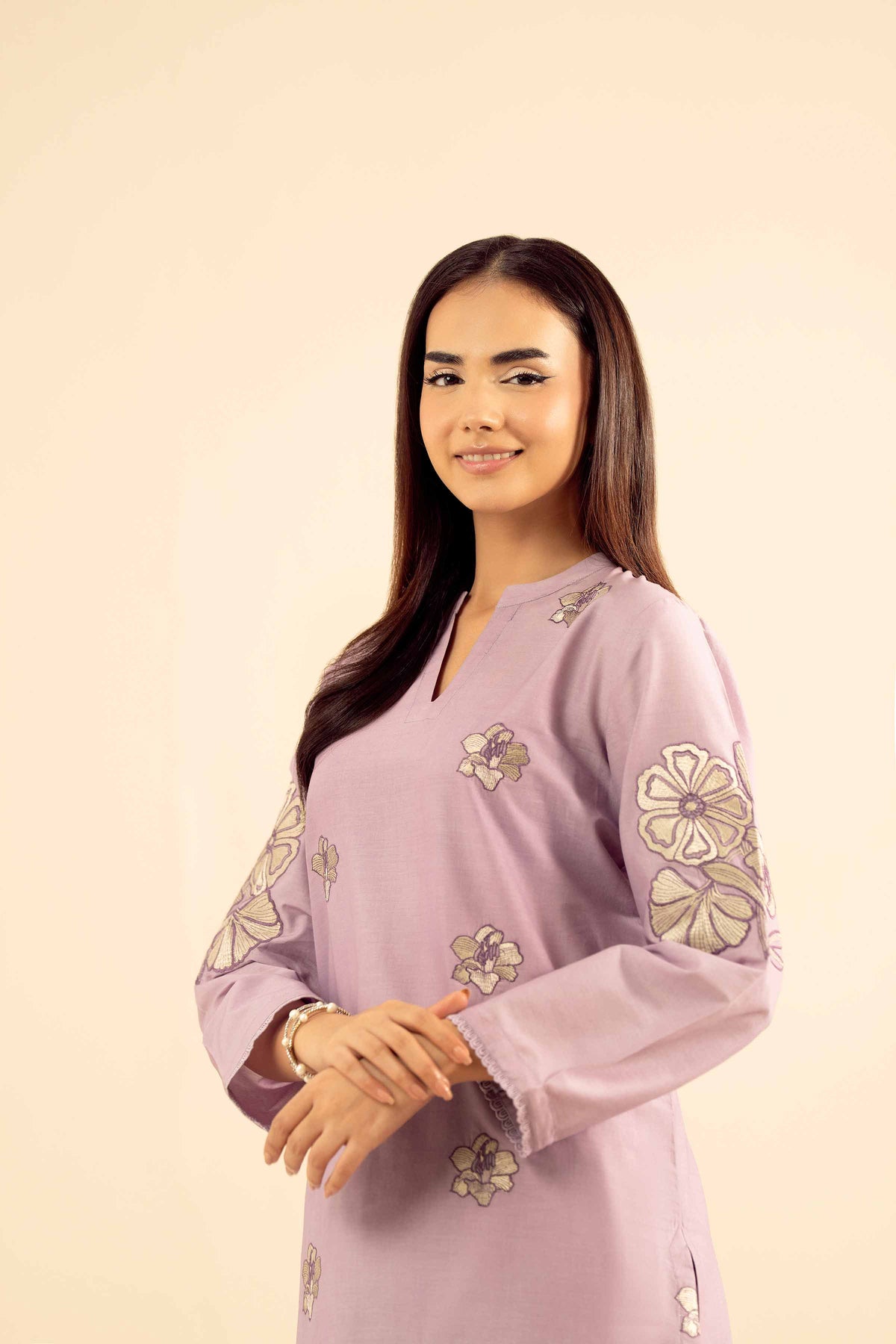 2 Piece - Embroidered Suit - PW25-36 for Women - Pret Collection | Nishat | Shop Online