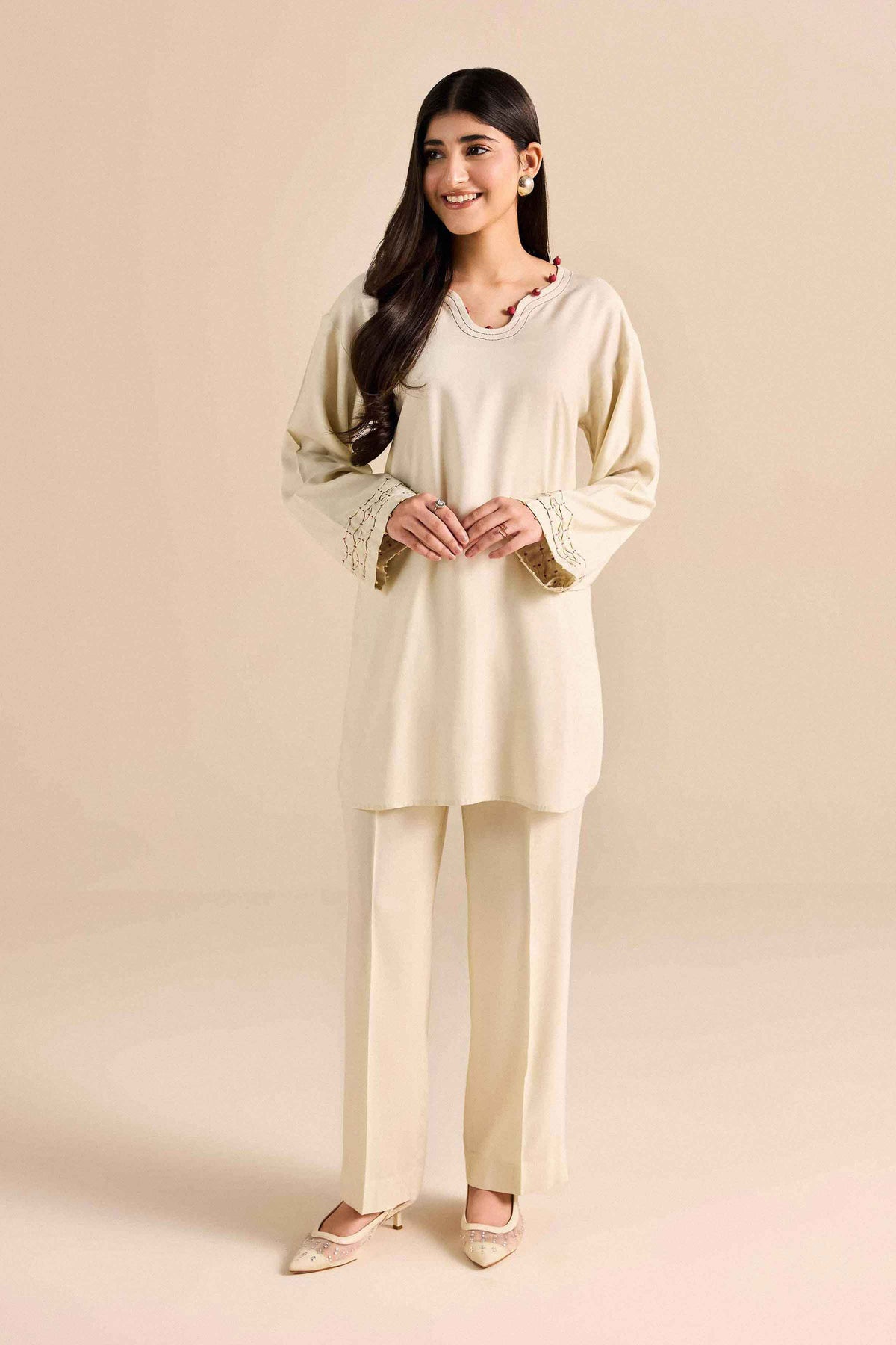 2 Piece - Solid Suit - PW25-382 for Women - Pret Collection | Nishat | Shop Online