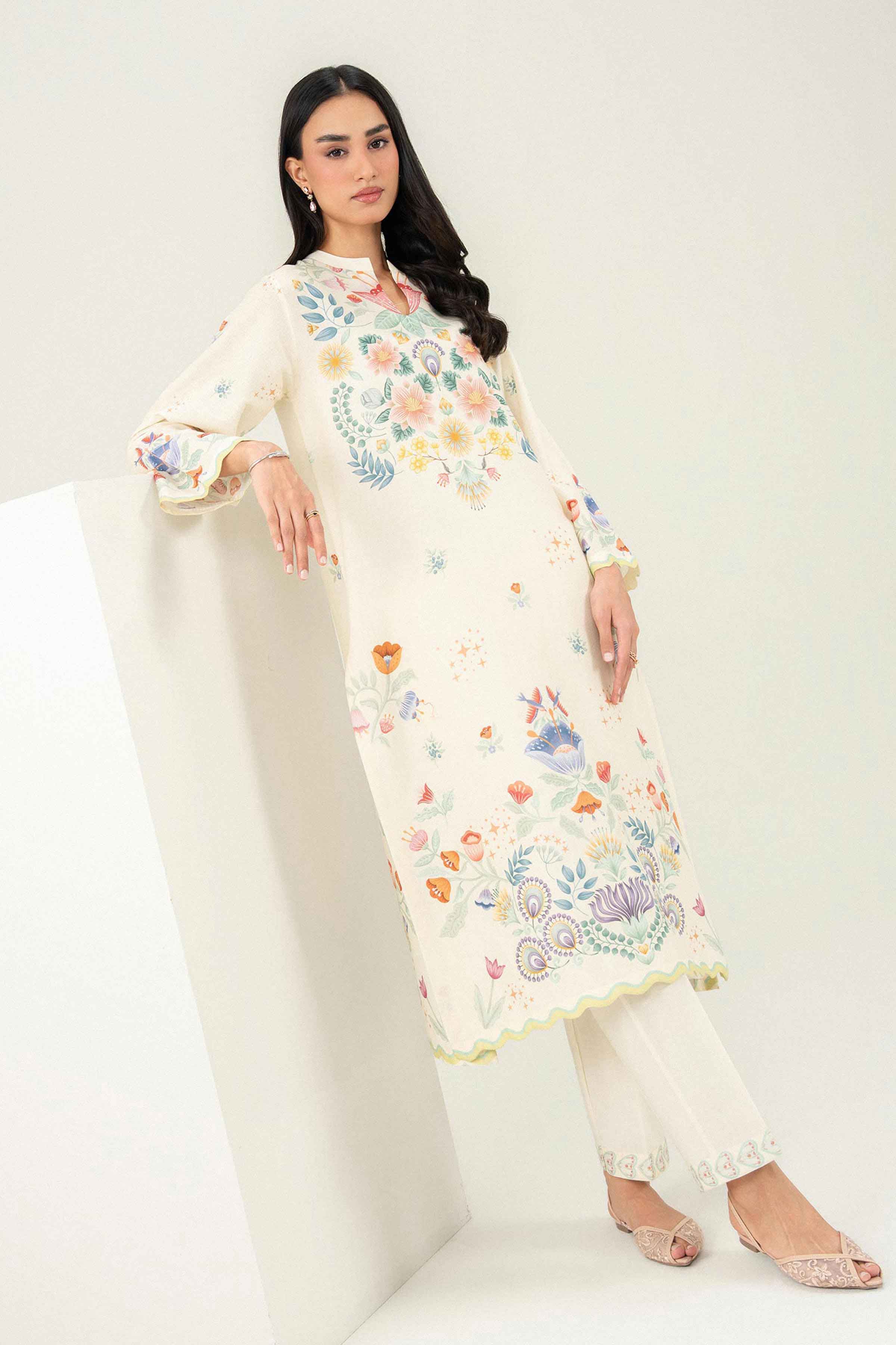 2 Piece - Embroidered Suit - PW25-389 for Women - Pret Collection | Nishat | Shop Online