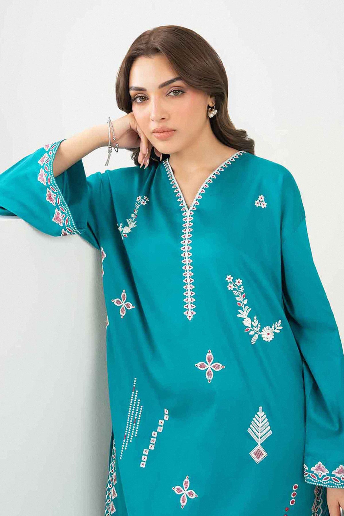 2 Piece - Embroidered Suit - PW25-392 for Women - Pret Collection | Nishat | Shop Online