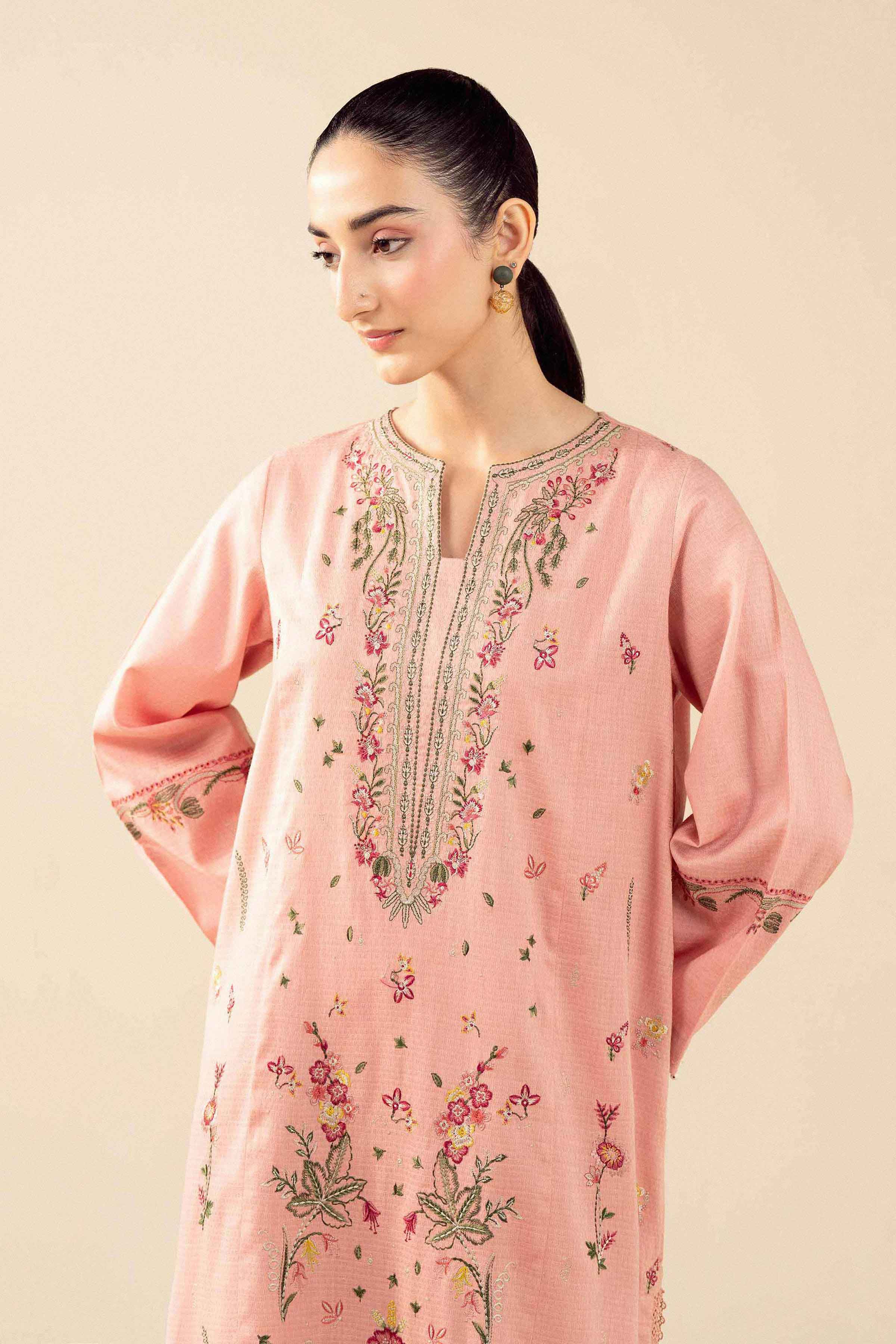 2 Piece - Embroidered Suit - PW25-393 for Women - Pret Collection | Nishat | Shop Online