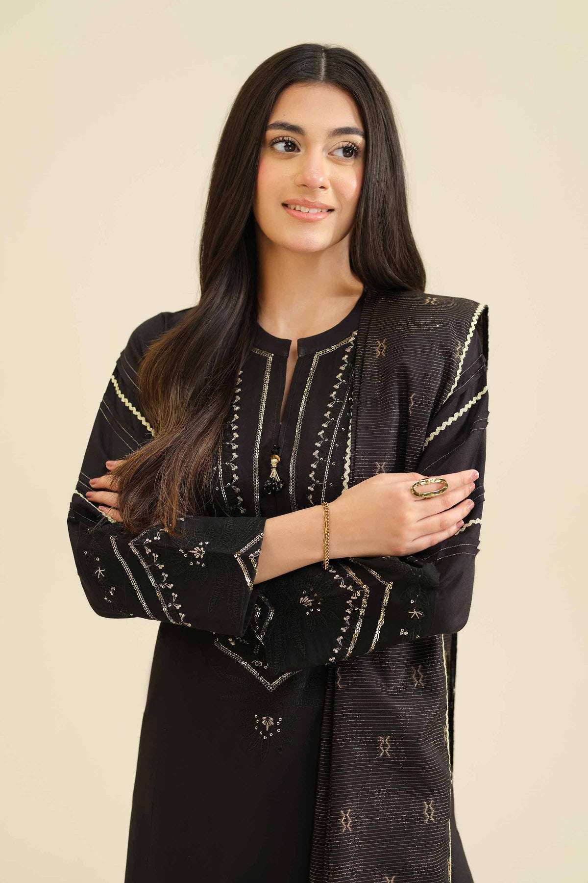 3 Piece - Embroidered Suit - PW25-404 for Women - Pret Collection | Nishat | Shop Online