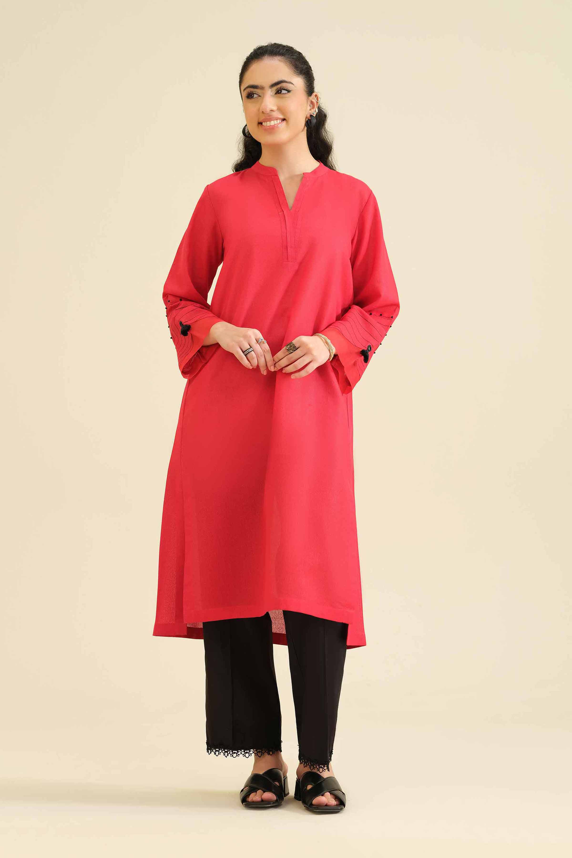 Basic Shirt - PW25-41 for Women - Pret Collection | Nishat | Shop Online