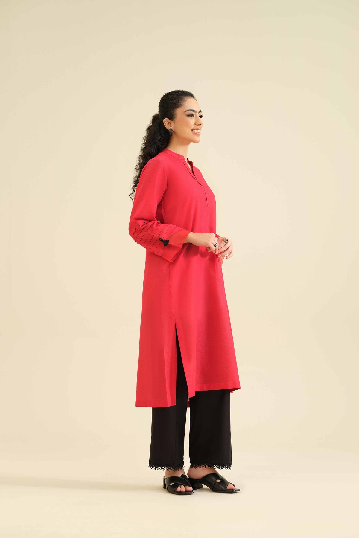 Basic Shirt - PW25-41 for Women - Pret Collection | Nishat | Shop Online