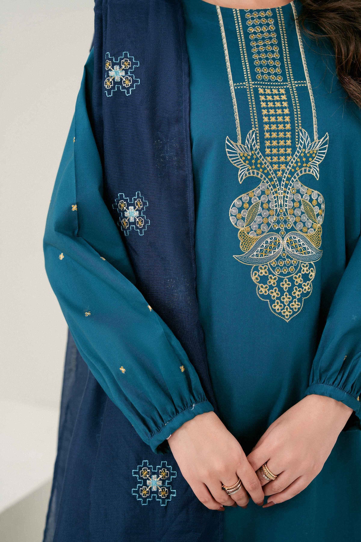 3 Piece - Embroidered Suit - PW25-414 for Women - Pret Collection | Nishat | Shop Online