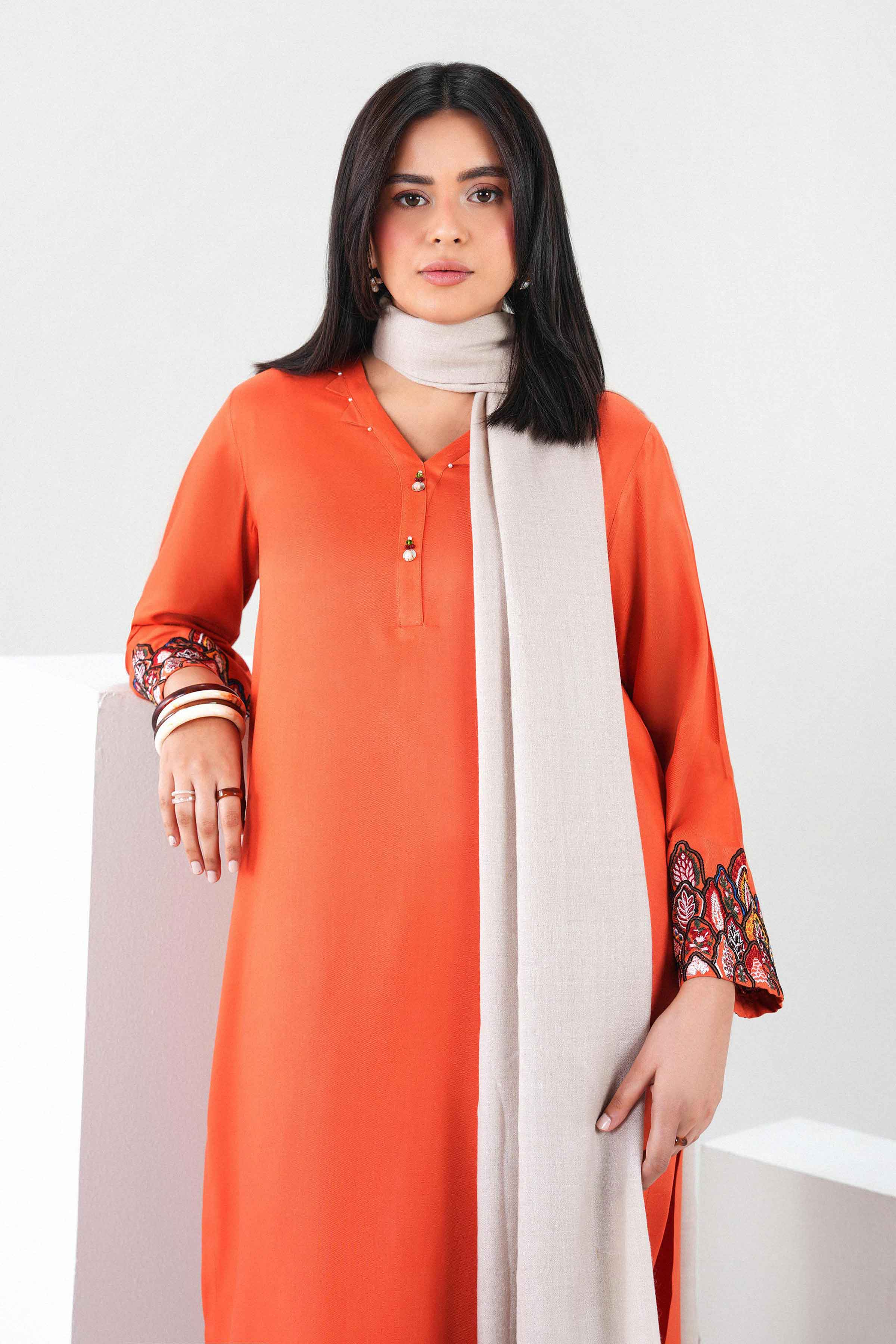 3 Piece - Embroidered Suit - PW25-422 for Women - Pret Collection | Nishat | Shop Online