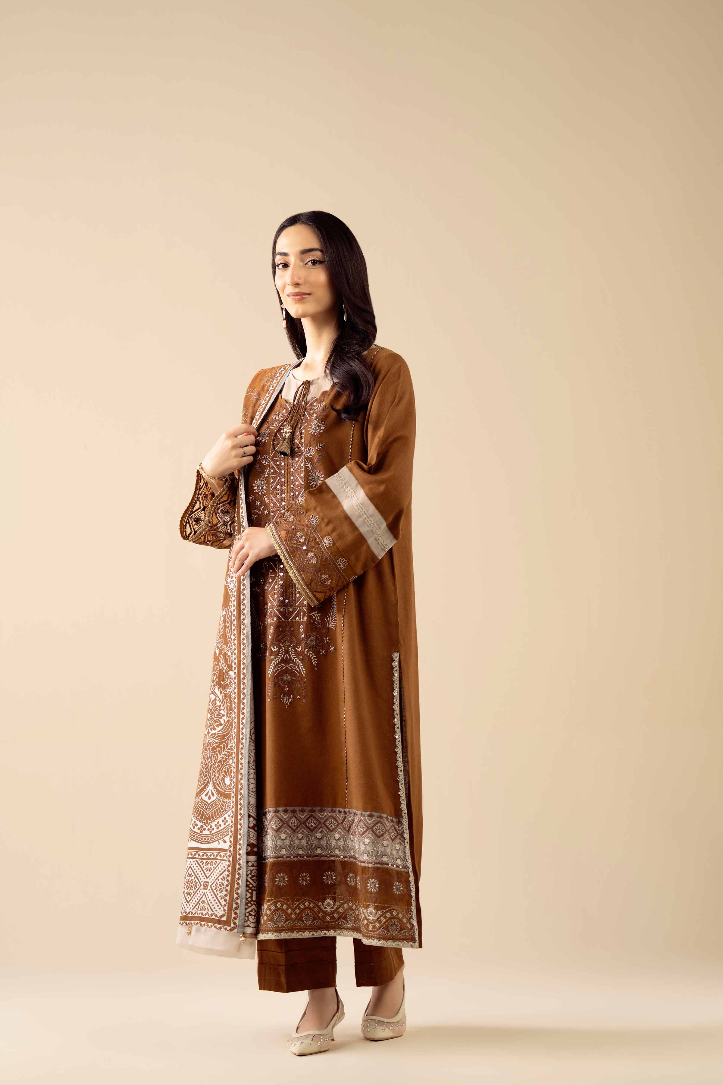 3 Piece - Embroidered Suit - PW25-433 for Women - Pret Collection | Nishat | Shop Online
