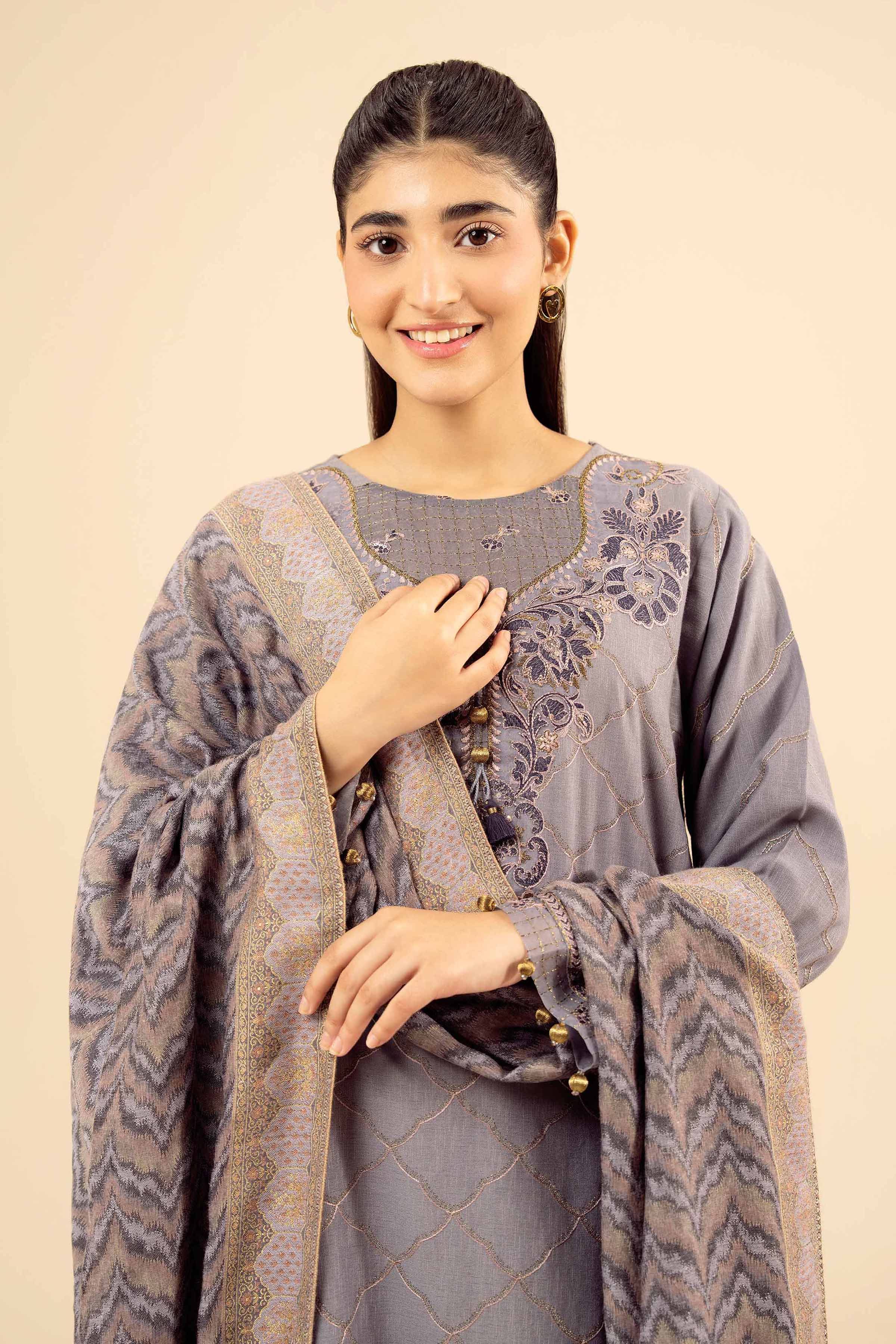 3 Piece - Embroidered Suit - PW25-446 for Women - Pret Collection | Nishat | Shop Online