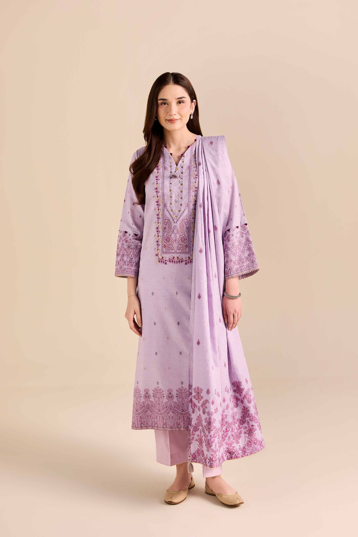 3 Piece - Printed Suit - PW25-455 for Women - Pret Collection | Nishat | Shop Online