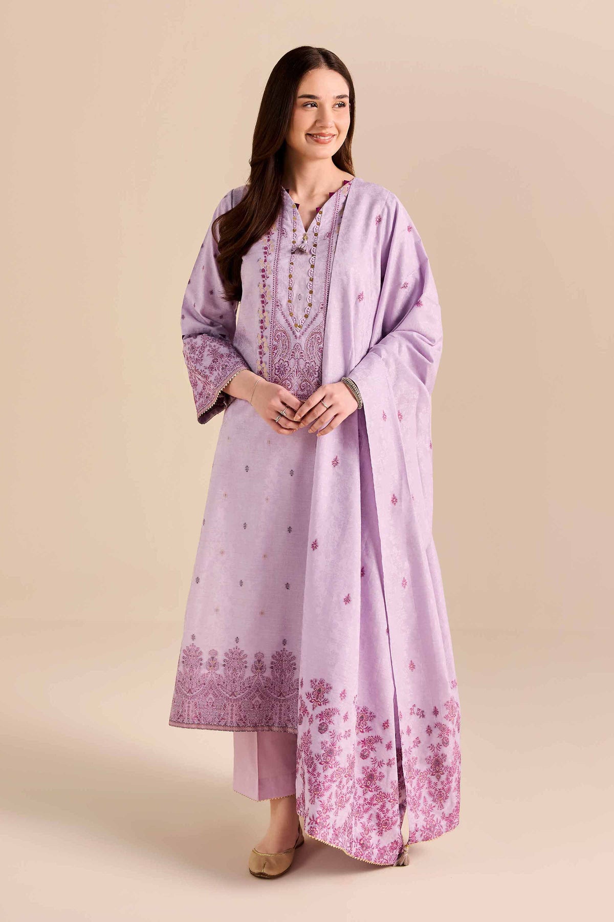 3 Piece - Printed Suit - PW25-455 for Women - Pret Collection | Nishat | Shop Online