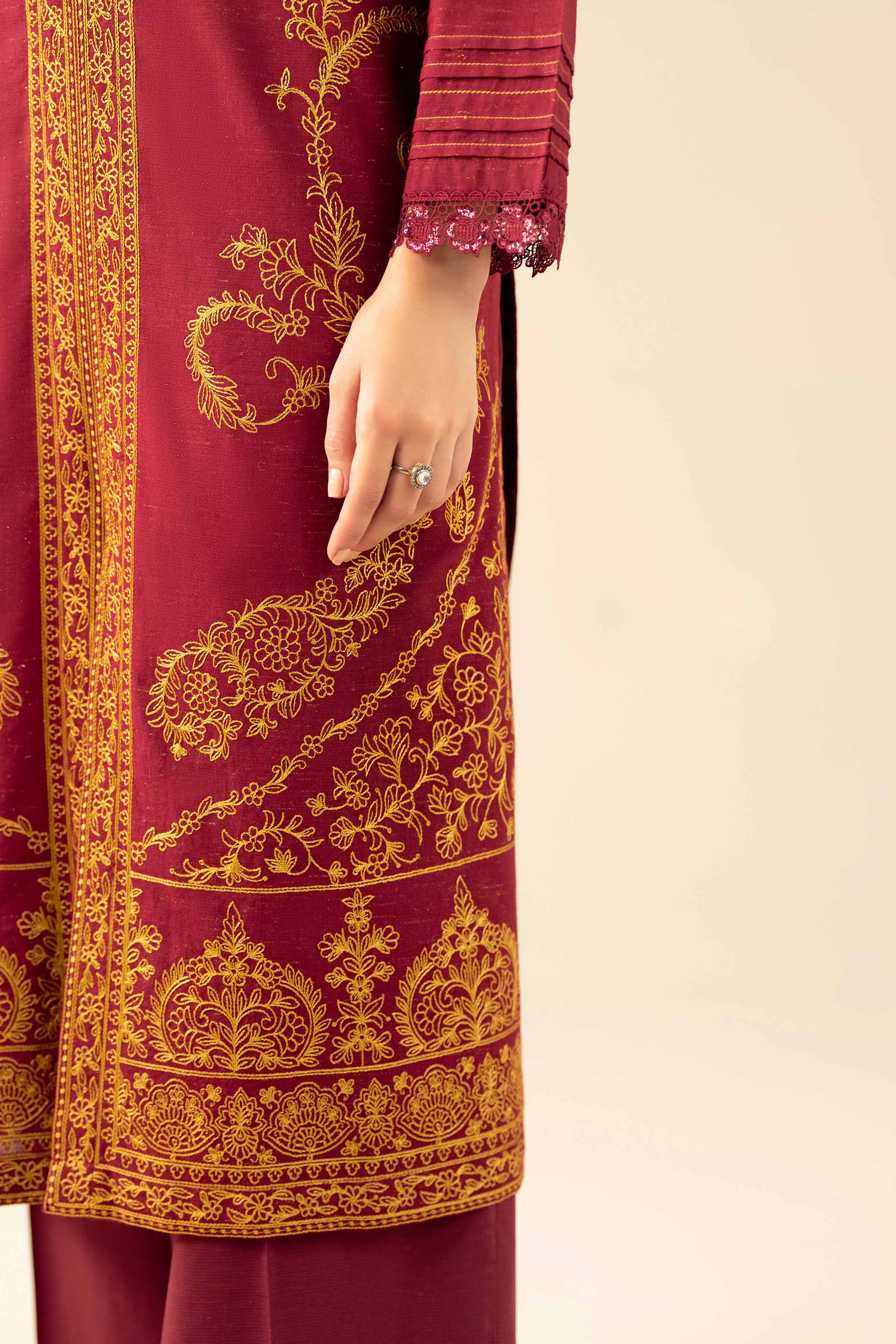 3 Piece - Embroidered Suit - PW25-458 for Women - Pret Collection | Nishat | Shop Online