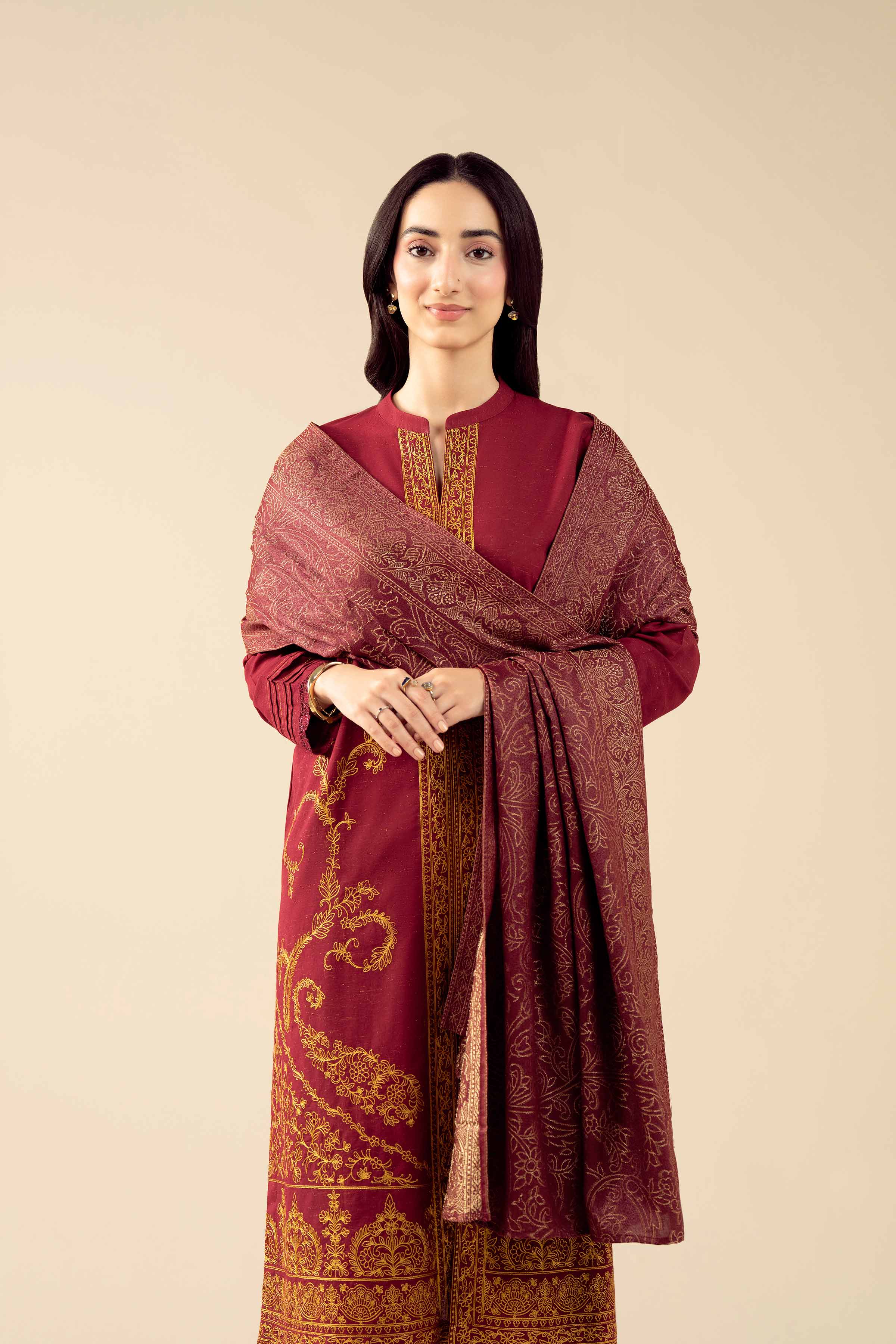 3 Piece - Embroidered Suit - PW25-458 for Women - Pret Collection | Nishat | Shop Online
