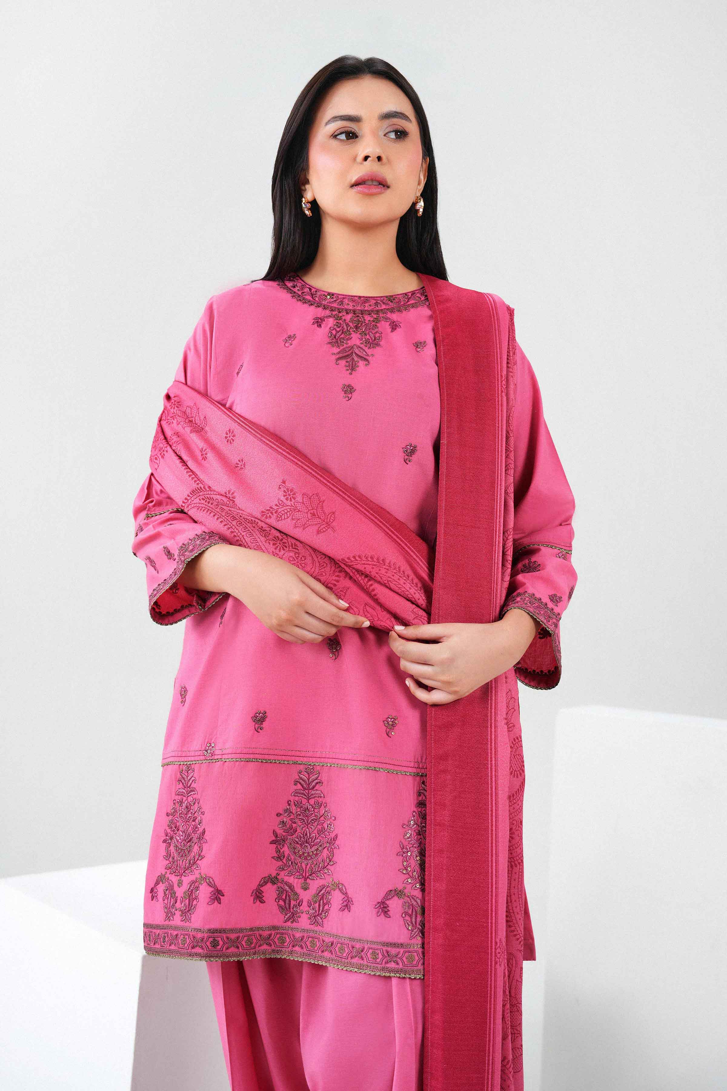 3 Piece - Embroidered Suit - PW25-459 for Women - Pret Collection | Nishat | Shop Online