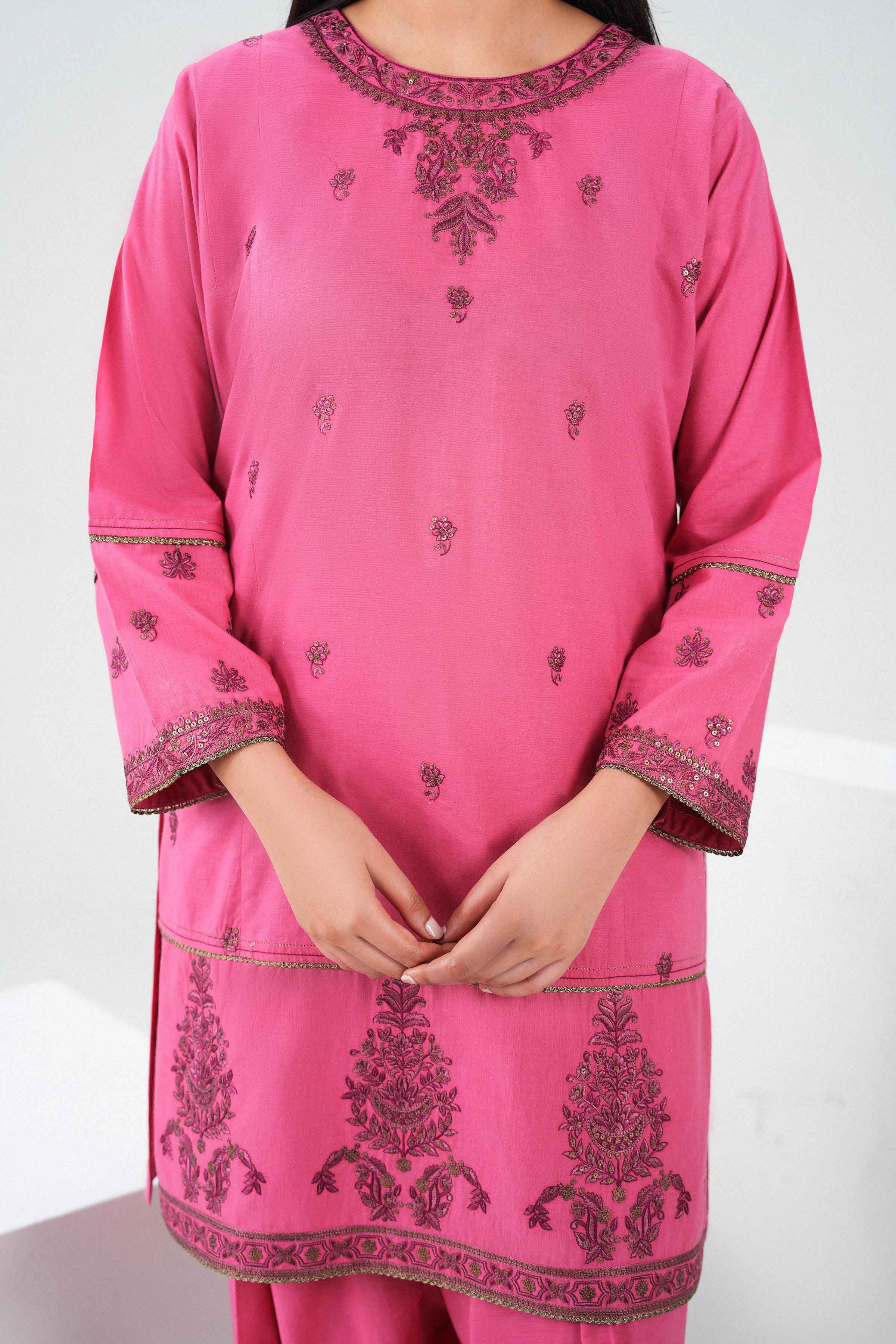 3 Piece - Embroidered Suit - PW25-459 for Women - Pret Collection | Nishat | Shop Online