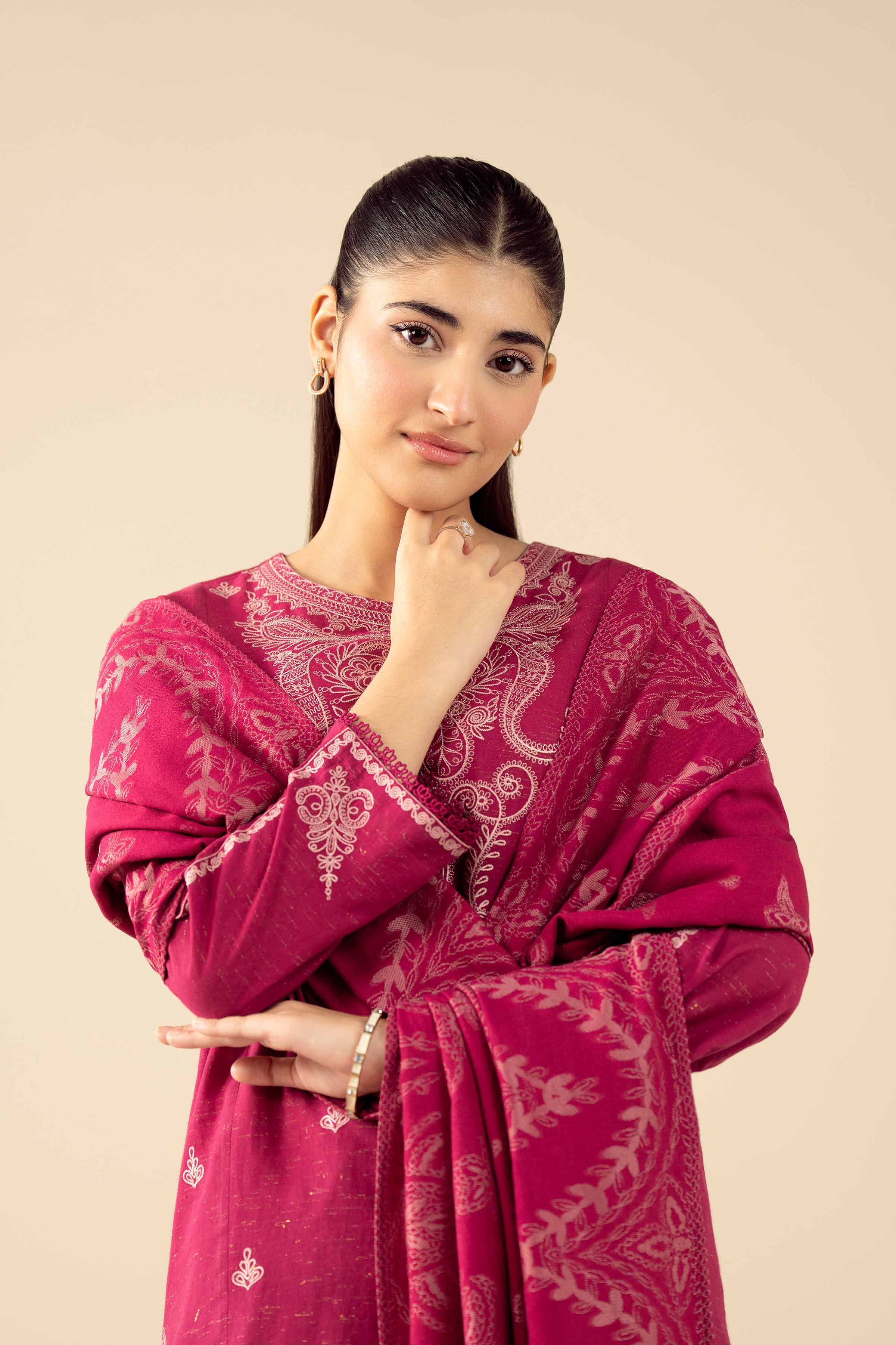 3 Piece - Embroidered Suit - PW25-461 for Women - Pret Collection | Nishat | Shop Online