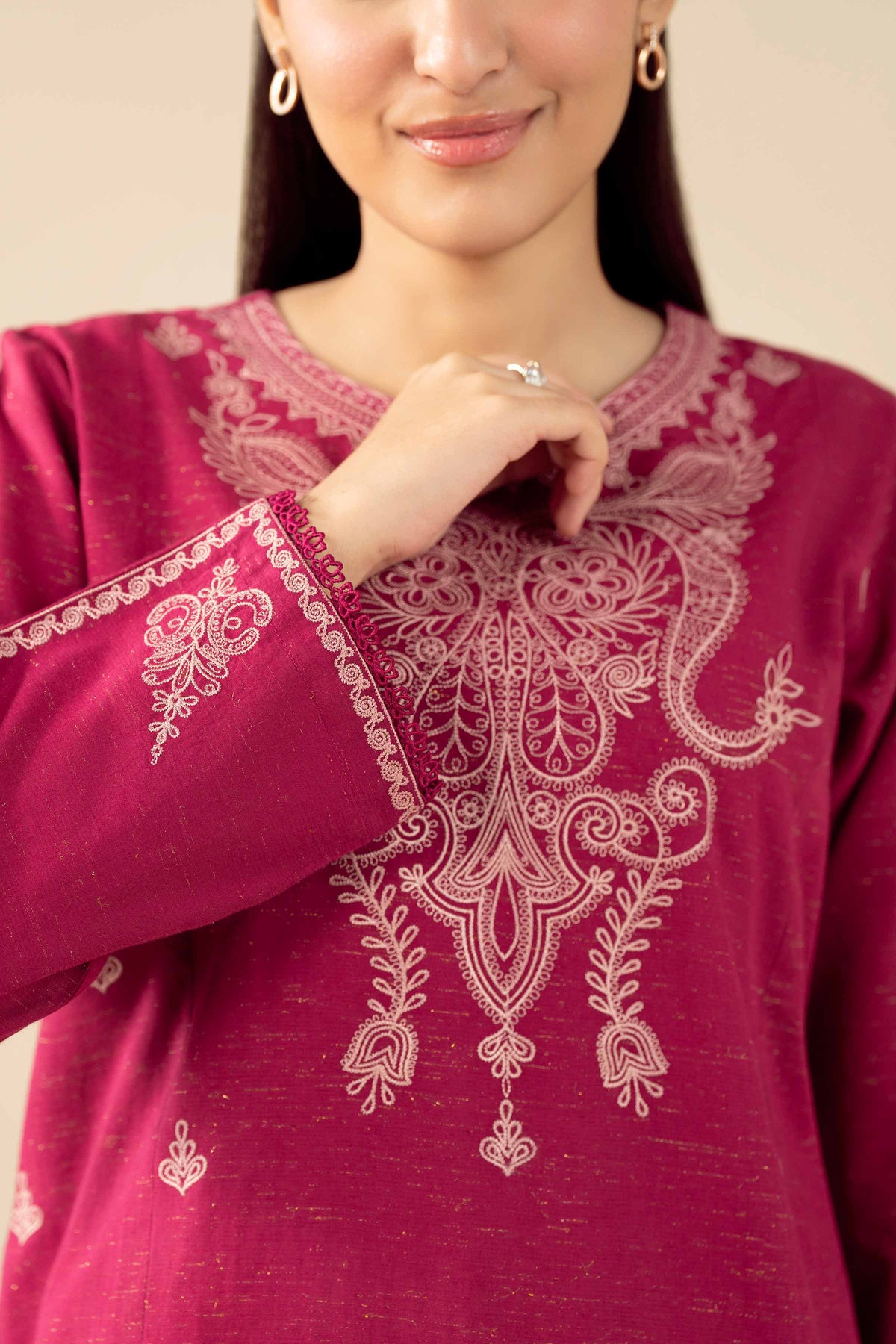 3 Piece - Embroidered Suit - PW25-461 for Women - Pret Collection | Nishat | Shop Online