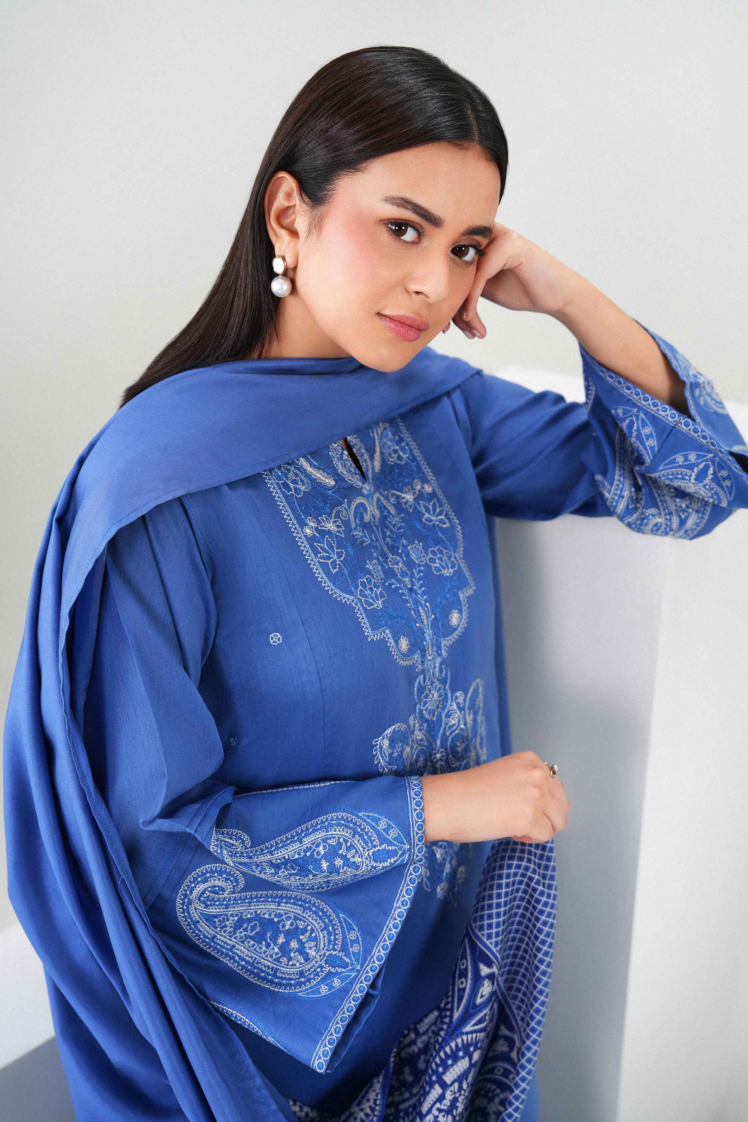 3 Piece - Embroidered Suit - PW25-468 for Women - Pret Collection | Nishat | Shop Online
