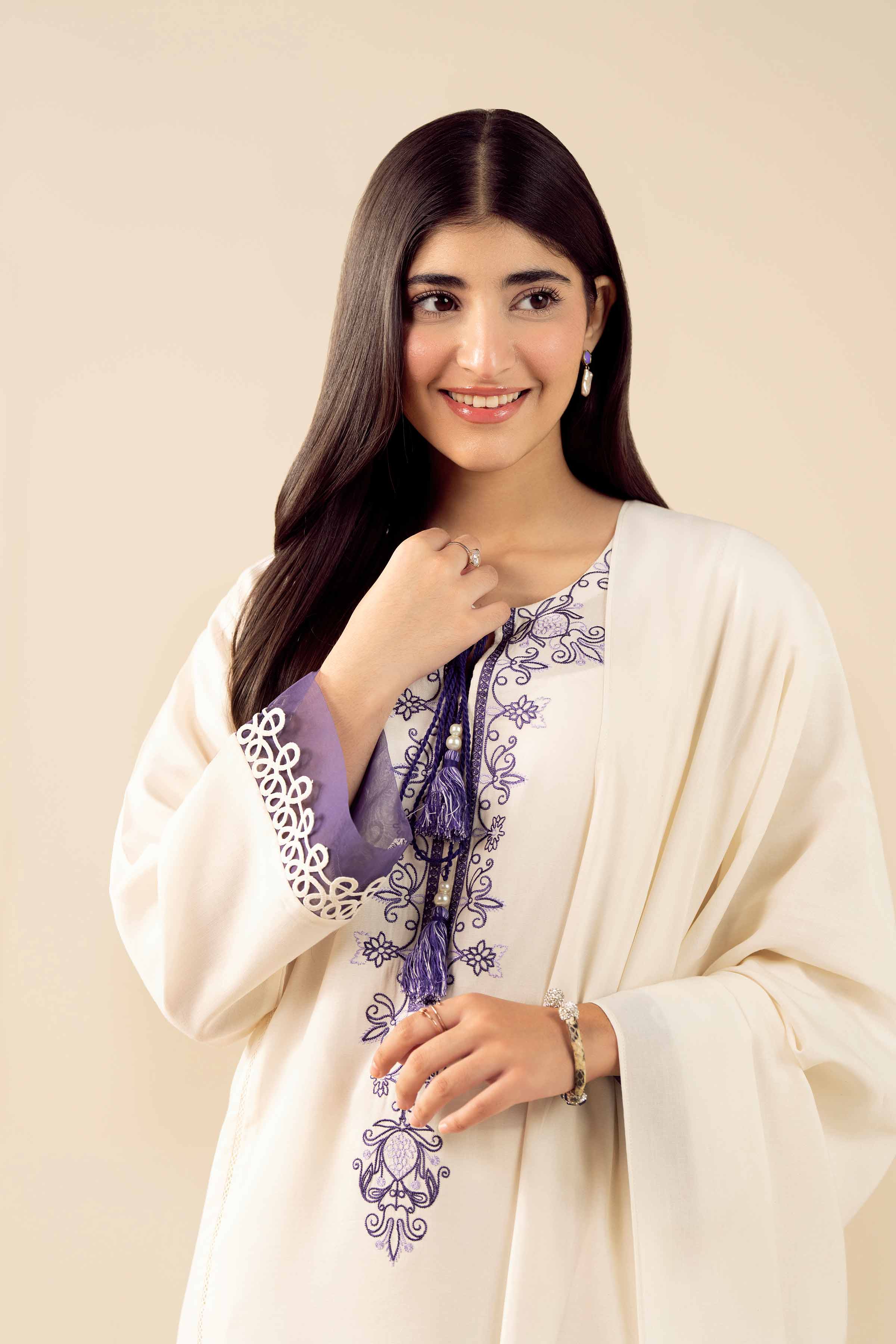 3 Piece - Embroidered Suit - PW25-471 for Women - Pret Collection | Nishat | Shop Online