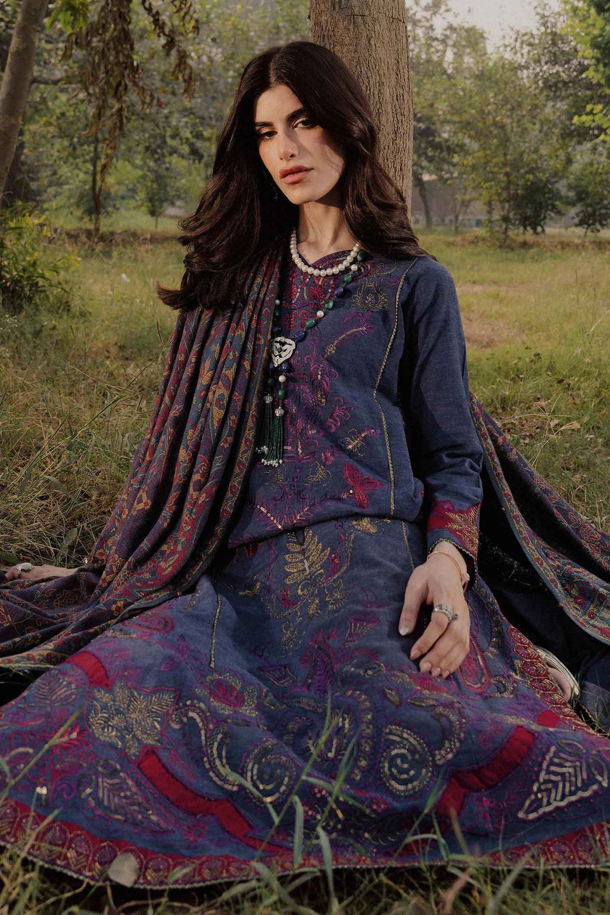 3 Piece - Embroidered Suit - PW25-478 for Women - Pret Collection | Nishat | Shop Online