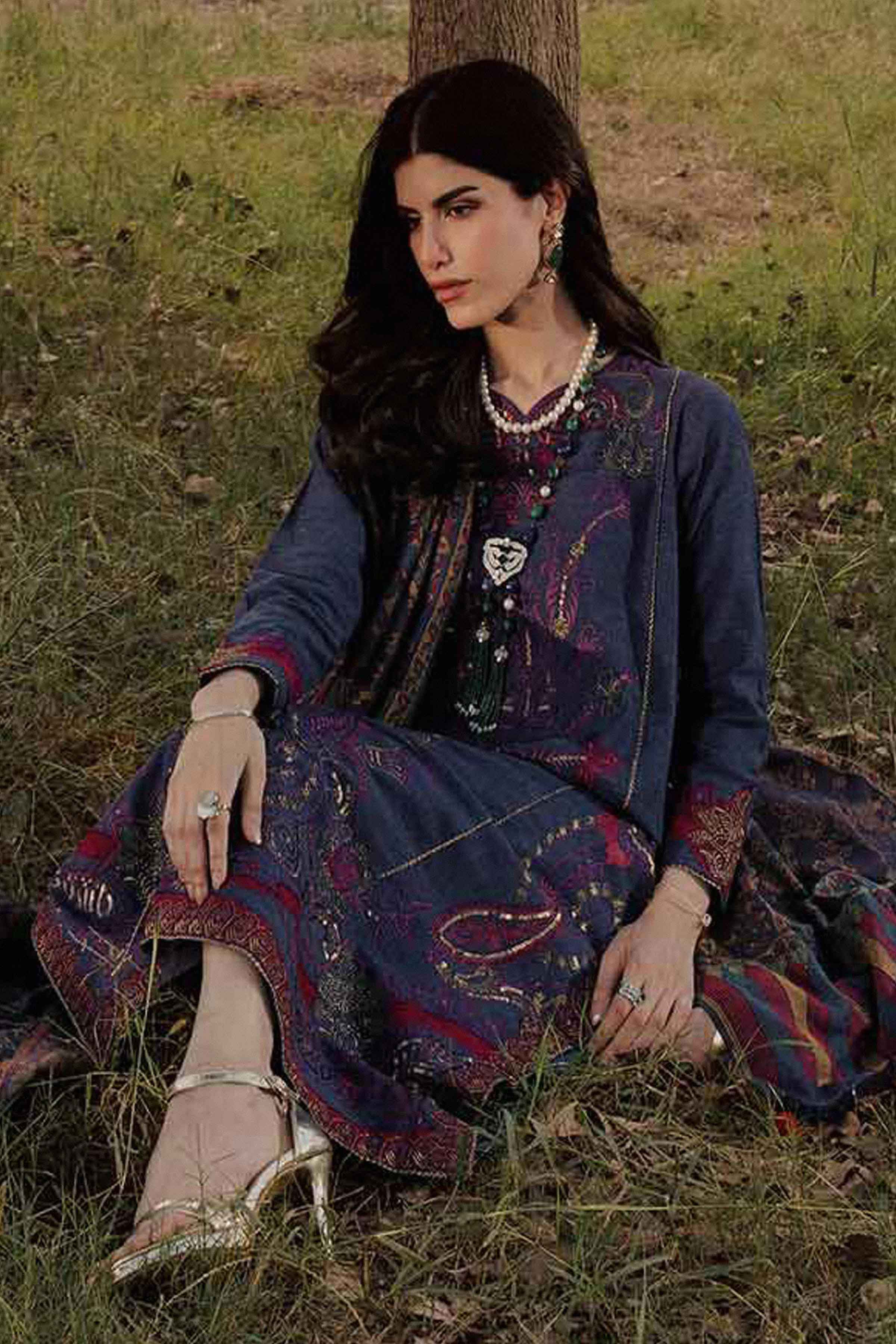 3 Piece - Embroidered Suit - PW25-478 for Women - Pret Collection | Nishat | Shop Online
