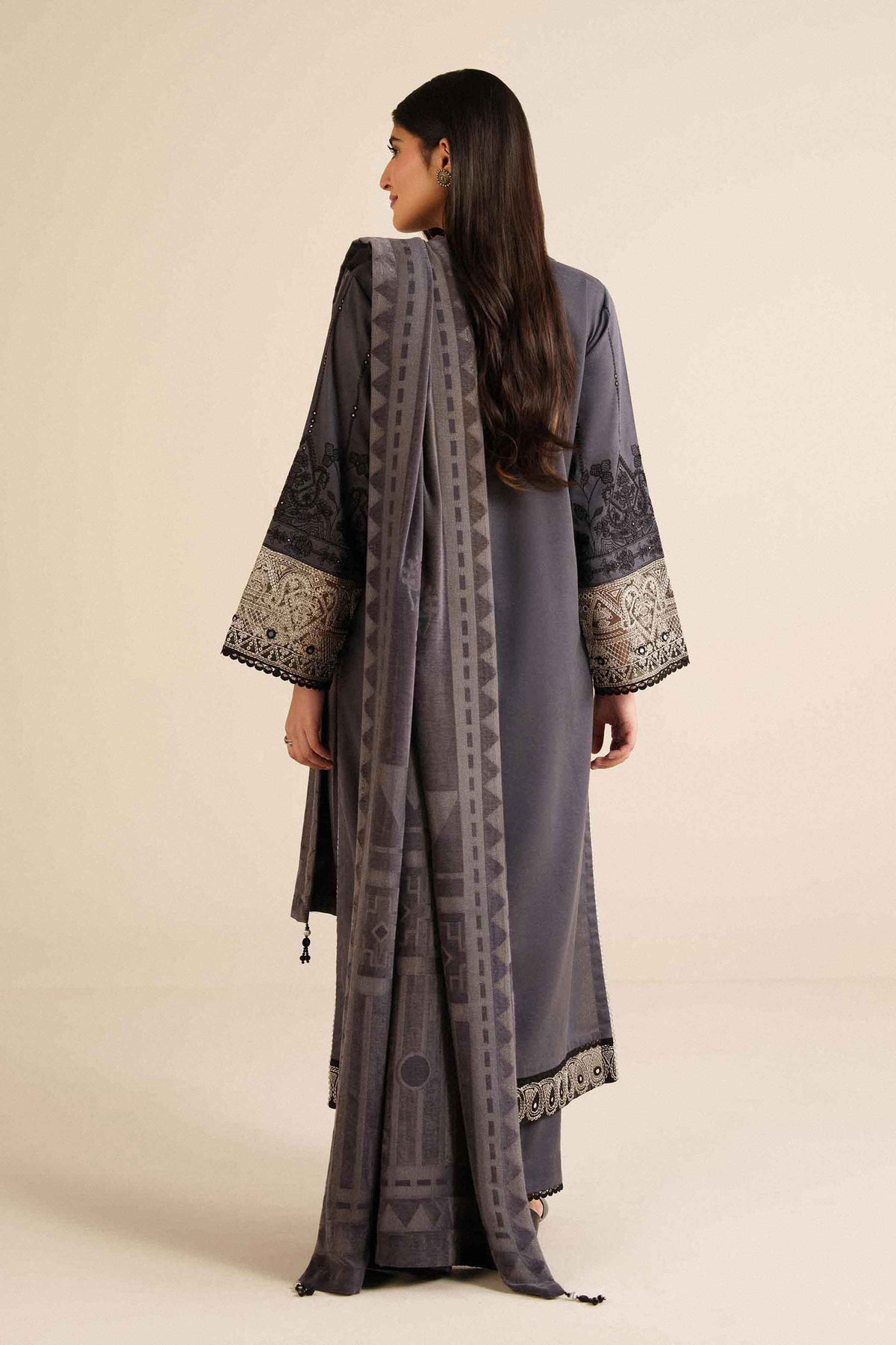3 Piece - Embroidered Suit - PW25-483 for Women - Pret Collection | Nishat | Shop Online