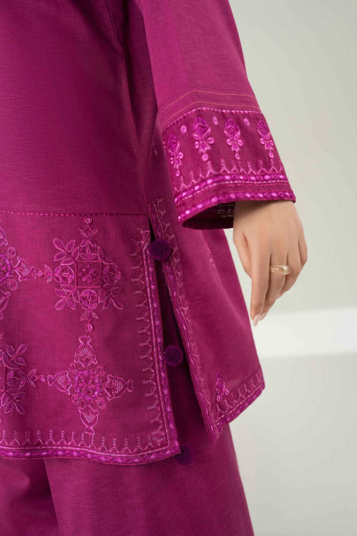 3 Piece - Embroidered Suit - PW25-485 for Women - Pret Collection | Nishat | Shop Online