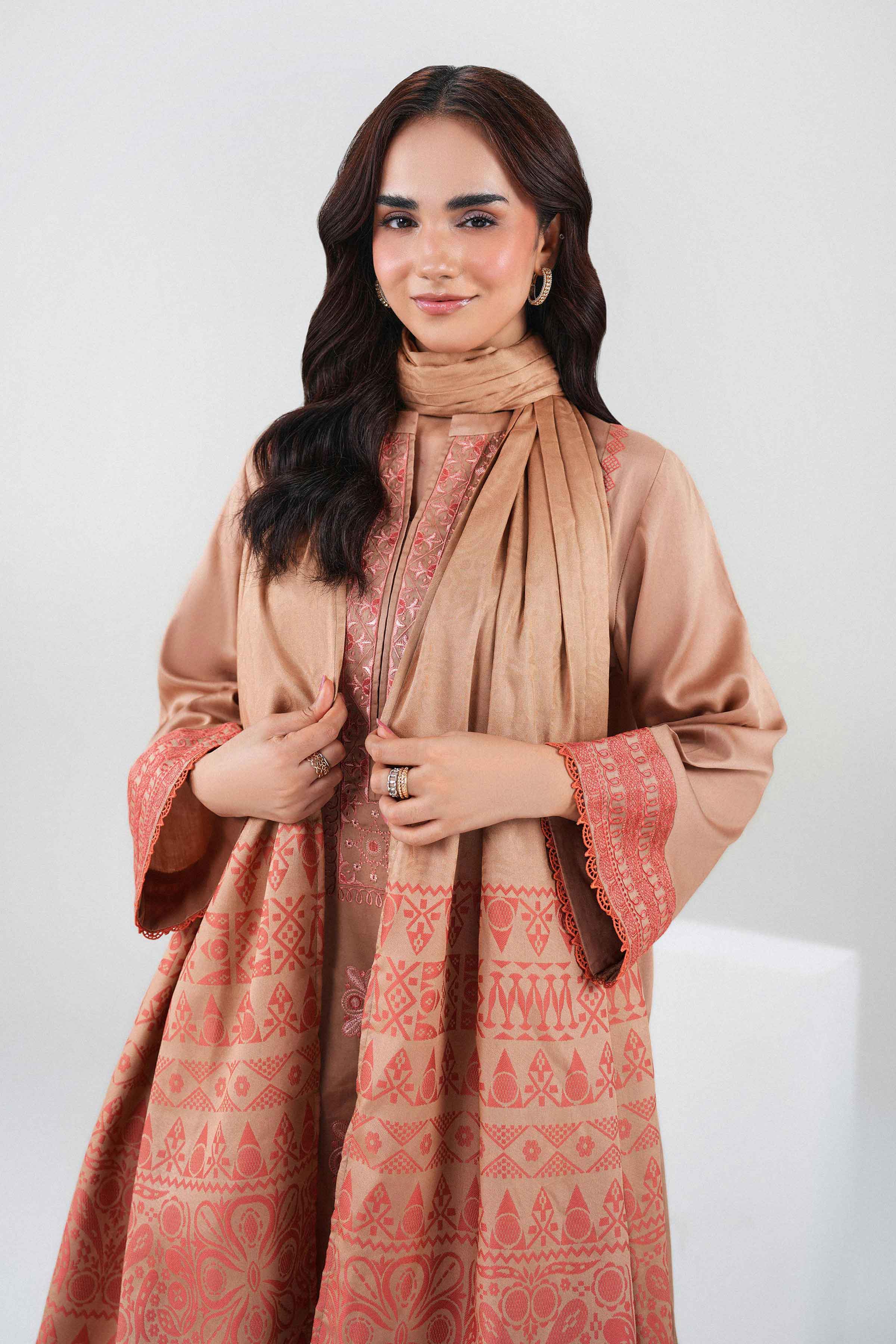 3 Piece - Embroidered Suit - PW25-496 for Women - Pret Collection | Nishat | Shop Online